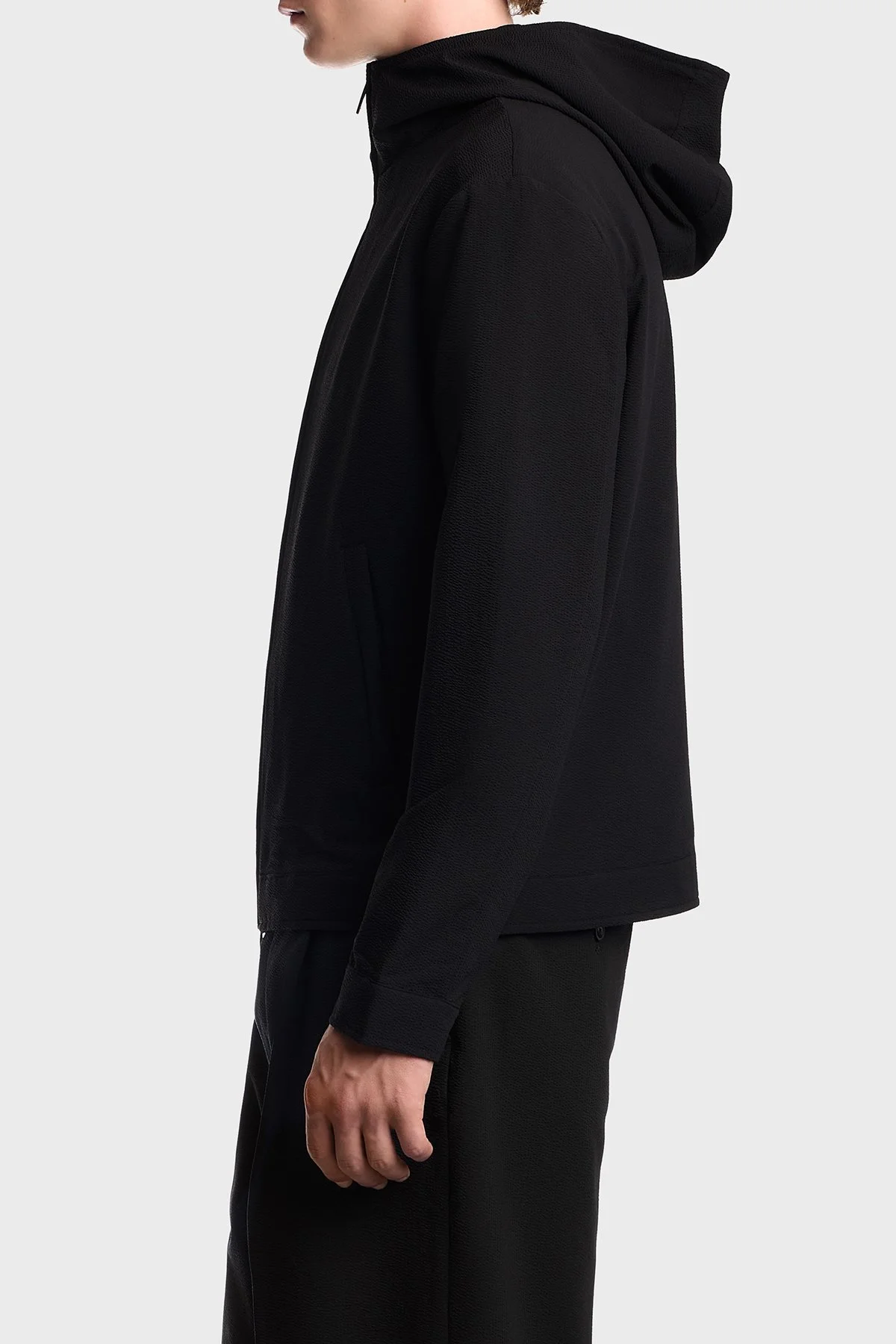 Emporio Armani Kaz Tüyü Dolgulu Kapüşonlu Erkek Ceket EM006752 AF28011 UC001 Siyah - 4