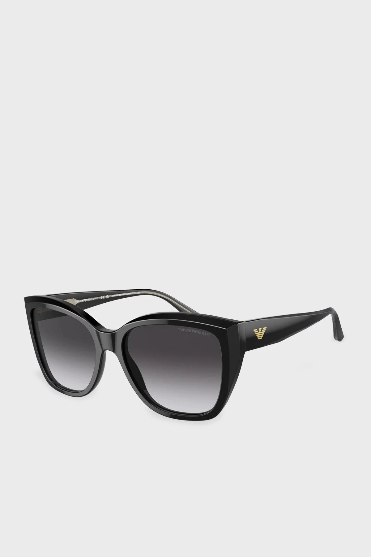 Emporio Armani Kedi Güneş Bayan Gözlük 0EA4198 50178G 55 Siyah-Degrade Gri - 1