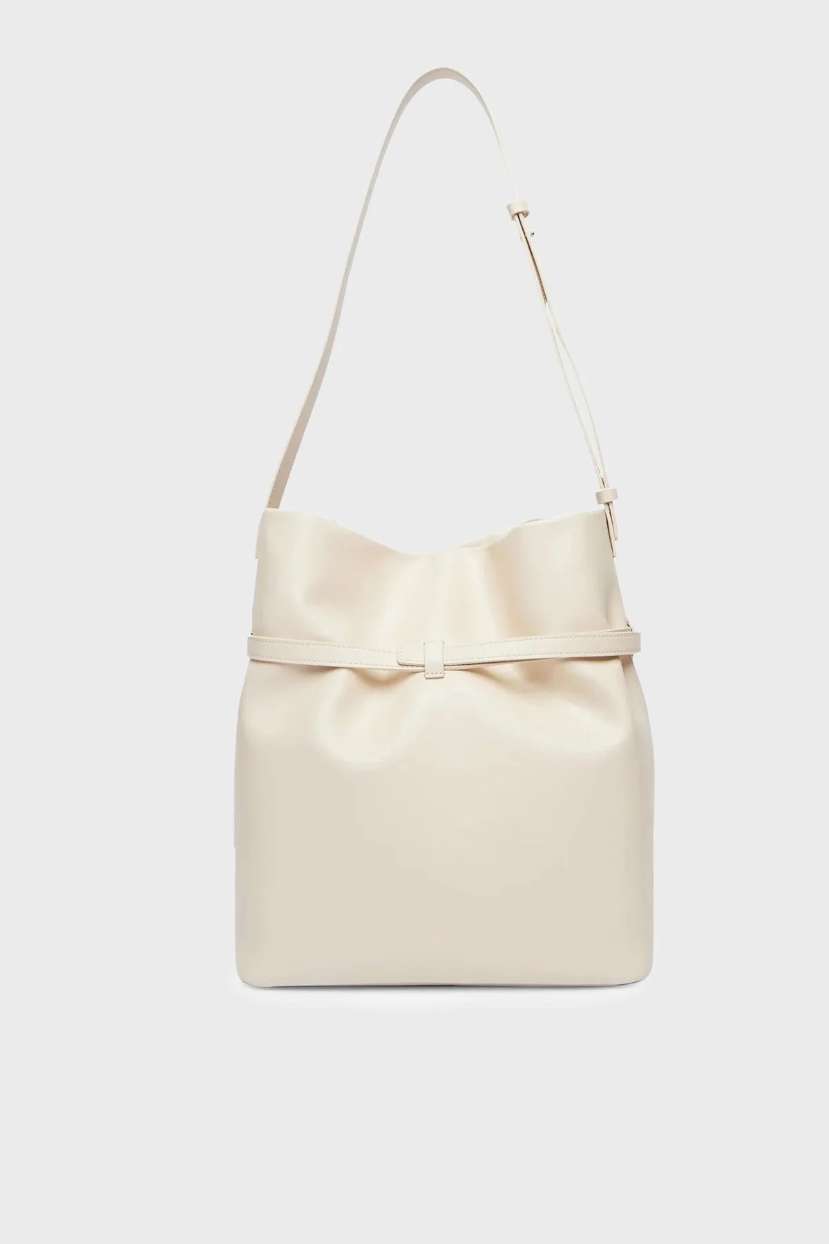 Emporio Armani Kemer Detaylı Ayarlanabilir Askılı Bayan Çanta EW004751 AF13383 U0008 BEJ - 3