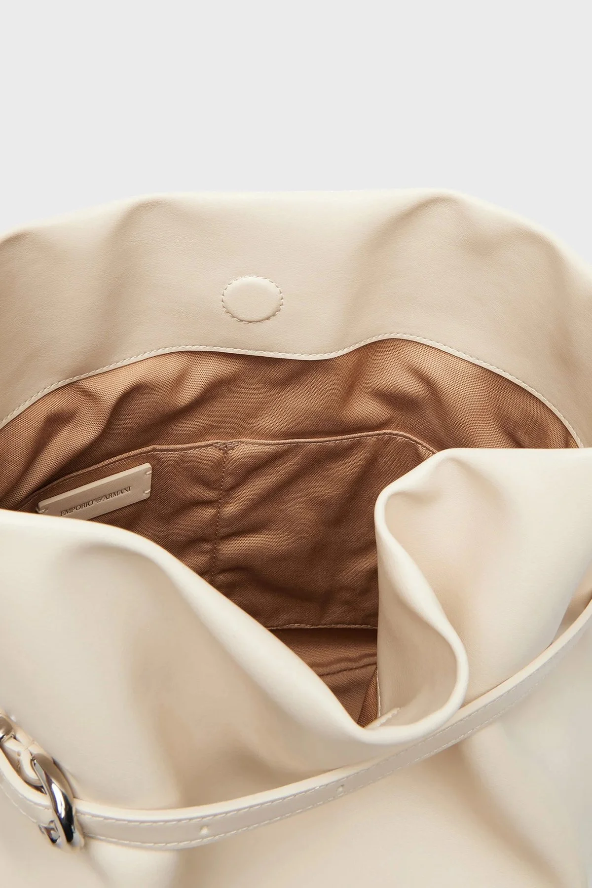 Emporio Armani Kemer Detaylı Ayarlanabilir Askılı Bayan Çanta EW004751 AF13383 U0008 BEJ - 6