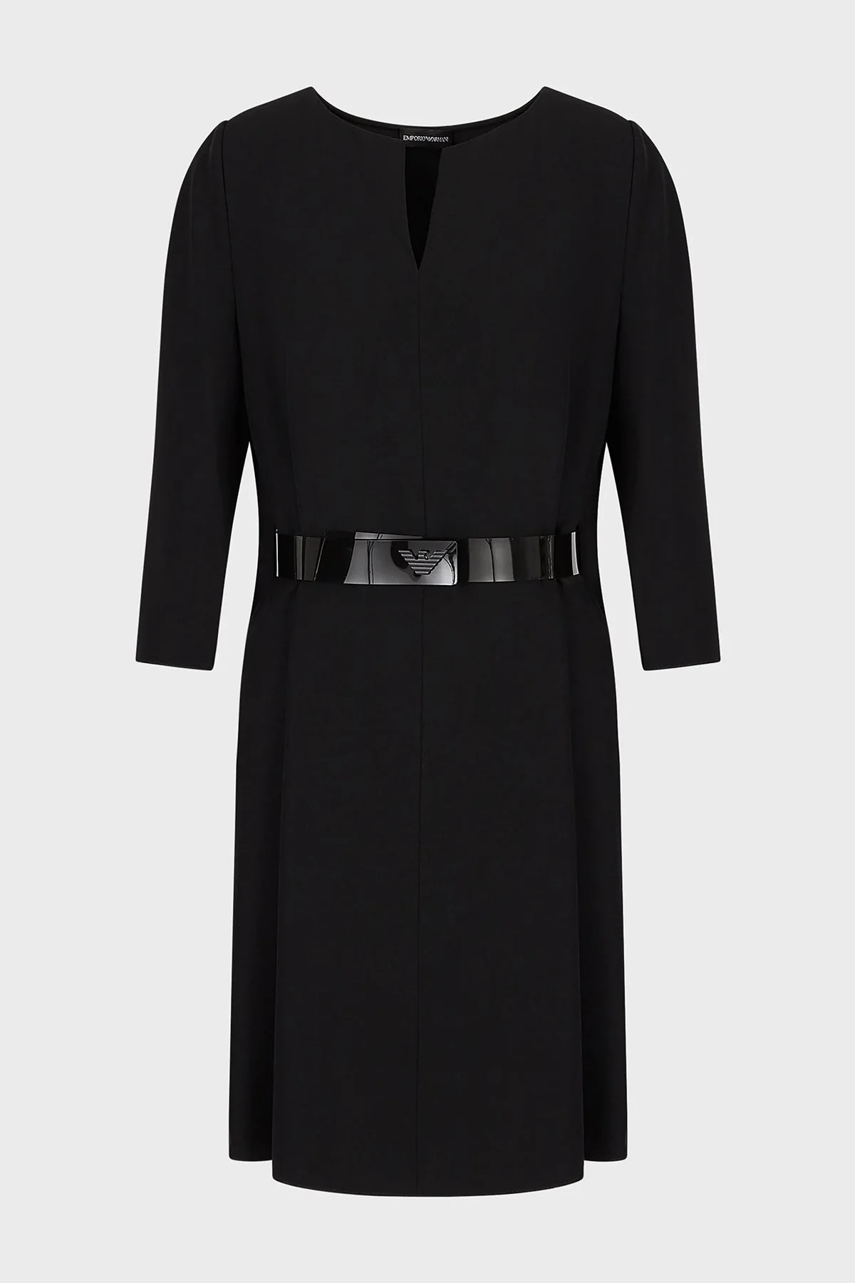 Emporio Armani Kemerli Truvakar Kol Slim Fit Bayan Elbise H3NA2C 2NWAZ 0999 SİYAH - 6
