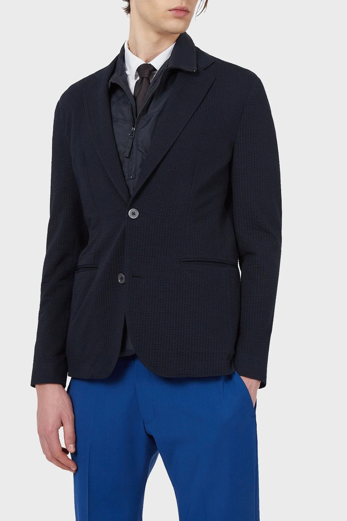 Emporio Armani Klasik Yaka Cepli Blazer Erkek Ceket A1G870 A1440 922 LACİVERT - 1