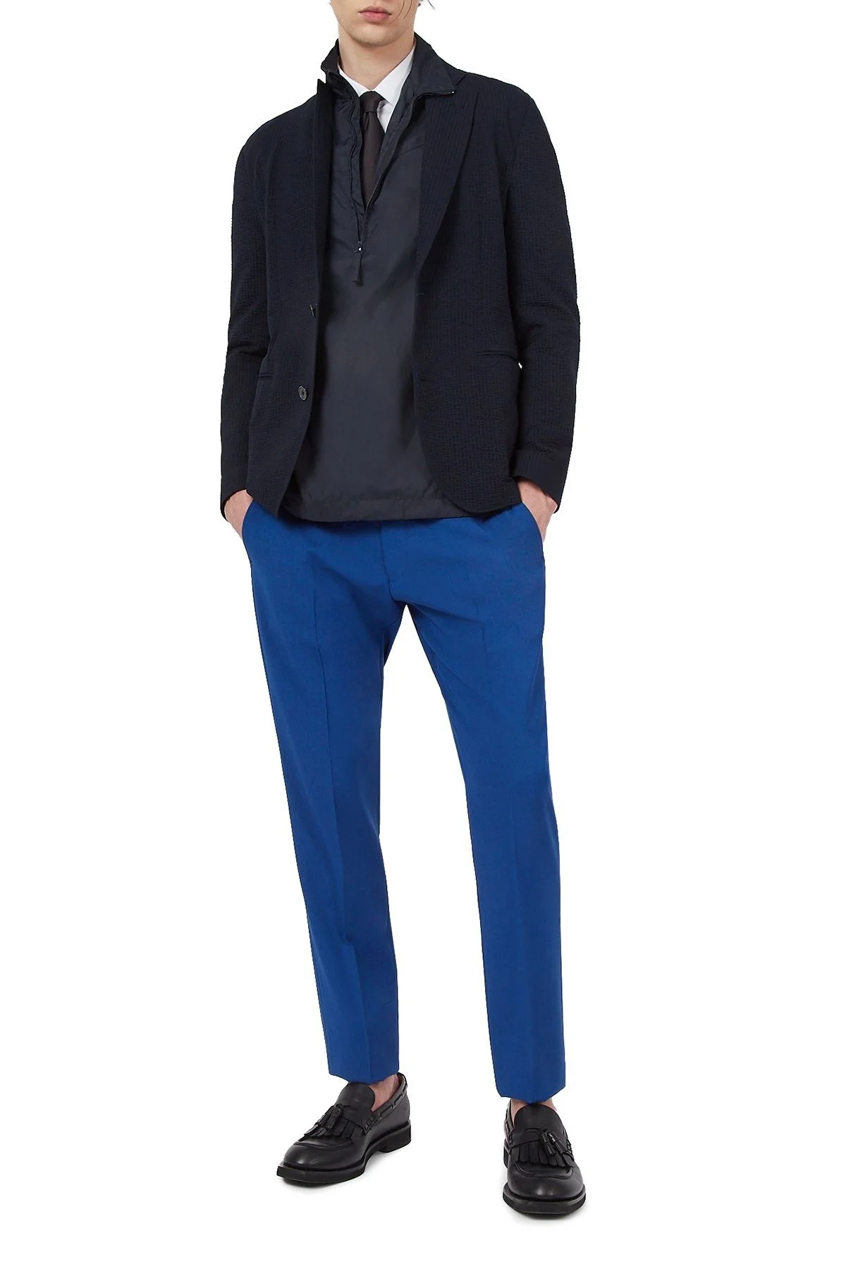 Emporio Armani Klasik Yaka Cepli Blazer Erkek Ceket A1G870 A1440 922 LACİVERT - 3