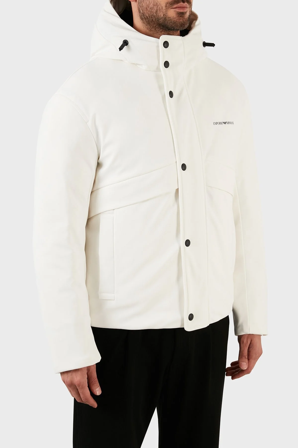 Emporio Armani Konforlu Esnek Kuş Tüyü Dolgulu Şişme Erkek Mont 6L1BR6 1NNHZ 0101 BEYAZ - 3
