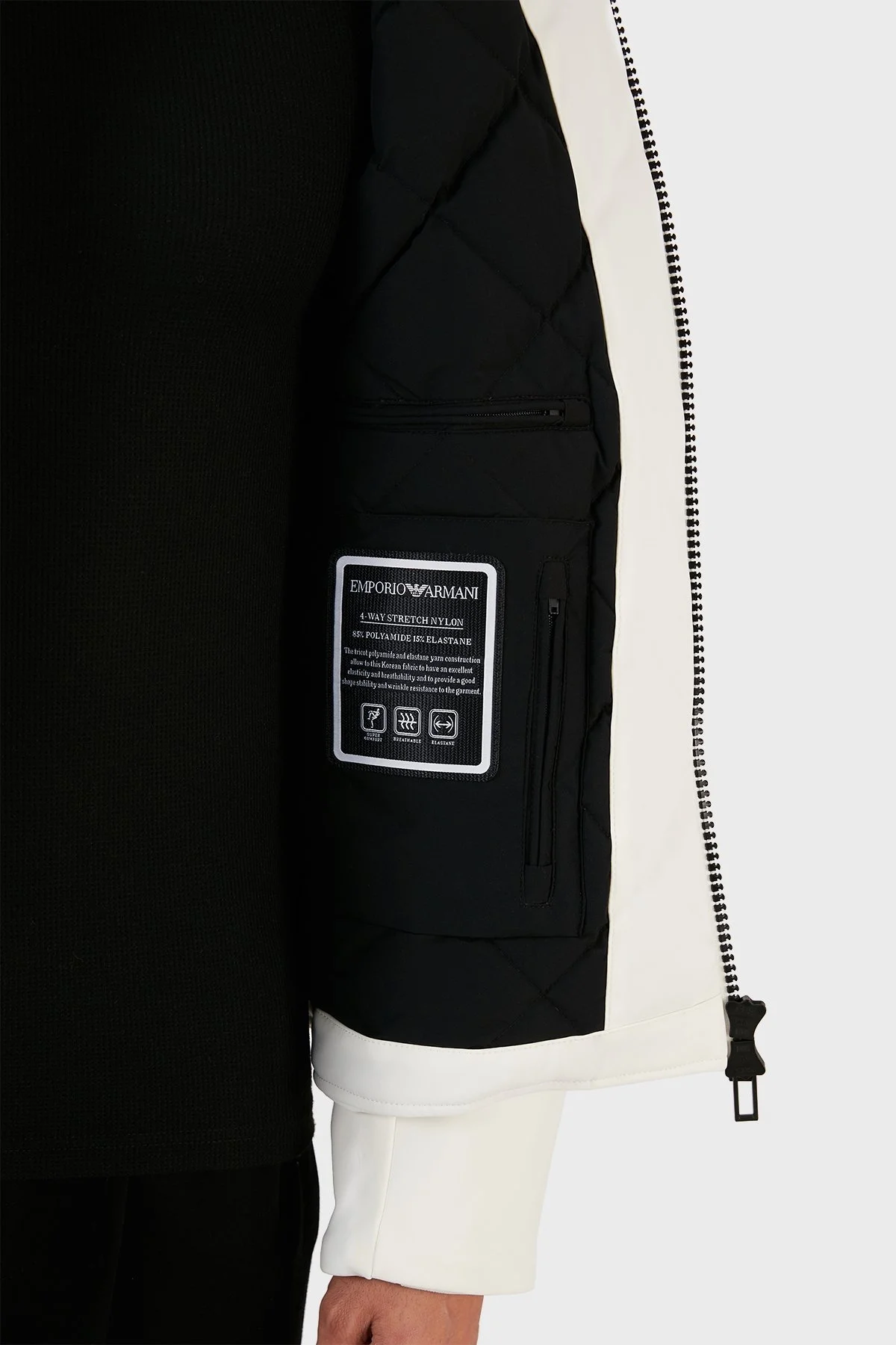 Emporio Armani Konforlu Esnek Kuş Tüyü Dolgulu Şişme Erkek Mont 6L1BR6 1NNHZ 0101 BEYAZ - 5