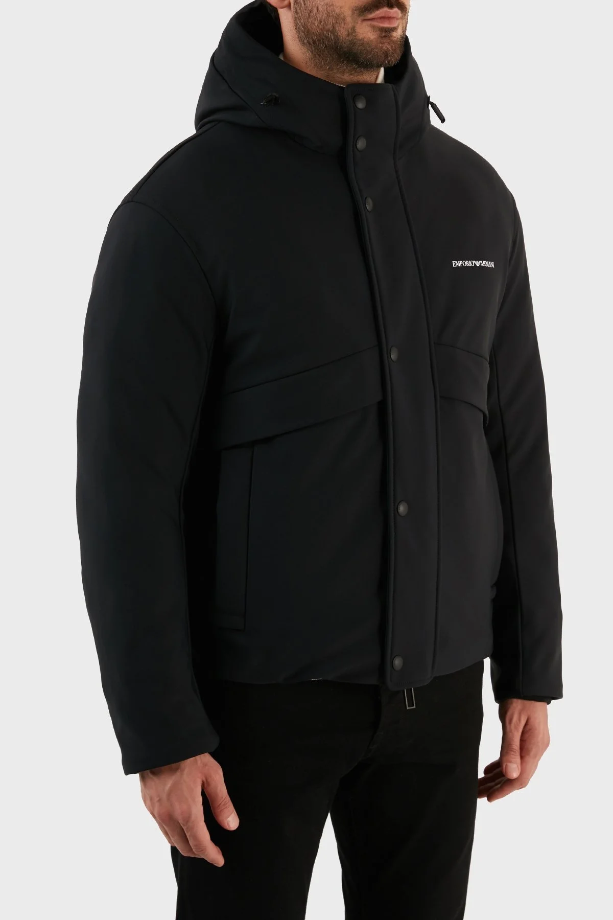 Emporio Armani Konforlu Esnek Kuş Tüyü Dolgulu Şişme Erkek Mont 6L1BR6 1NNHZ 0999 SİYAH - 3