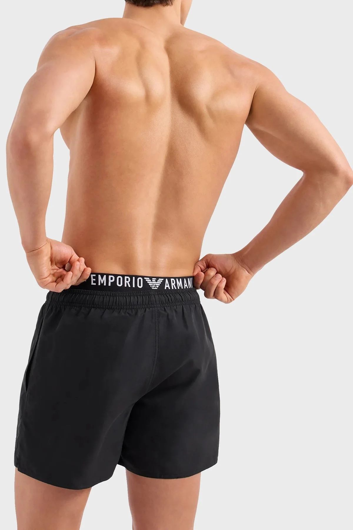 Emporio Armani Logo Bantlı Cepli Erkek Mayo Short 211740 4R432 00020 SİYAH - 2