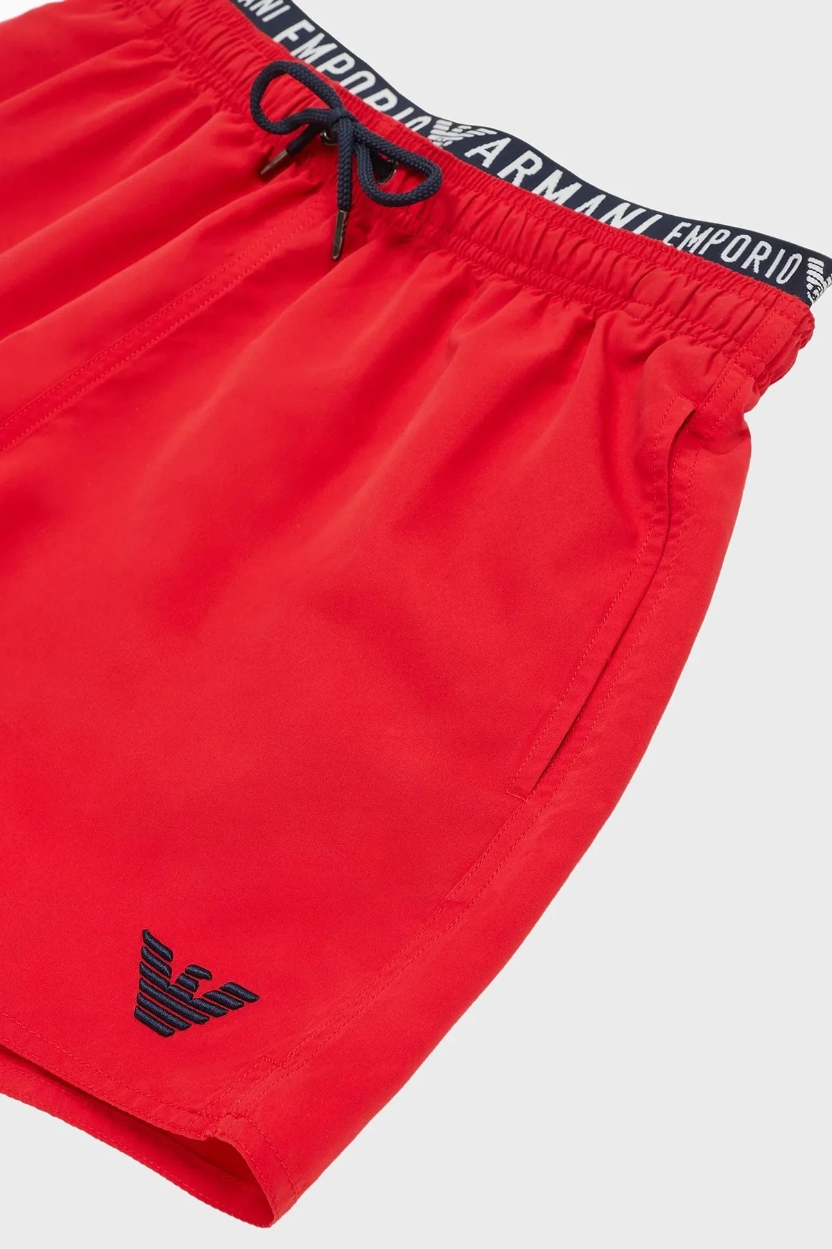 Emporio Armani Logo Bantlı Cepli Erkek Mayo Short 211740 4R432 00774 KIRMIZI - 4