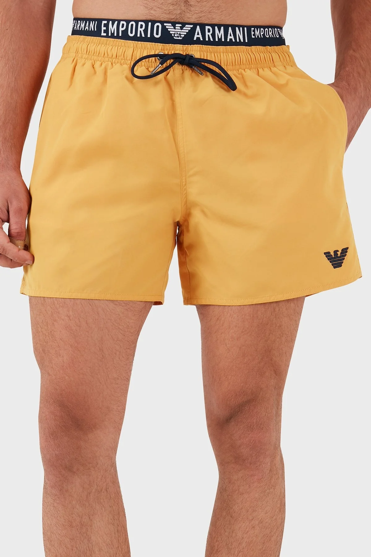 Emporio Armani Logo Bantlı Cepli Erkek Mayo Short 211740 4R432 01660 TURUNCU - 1