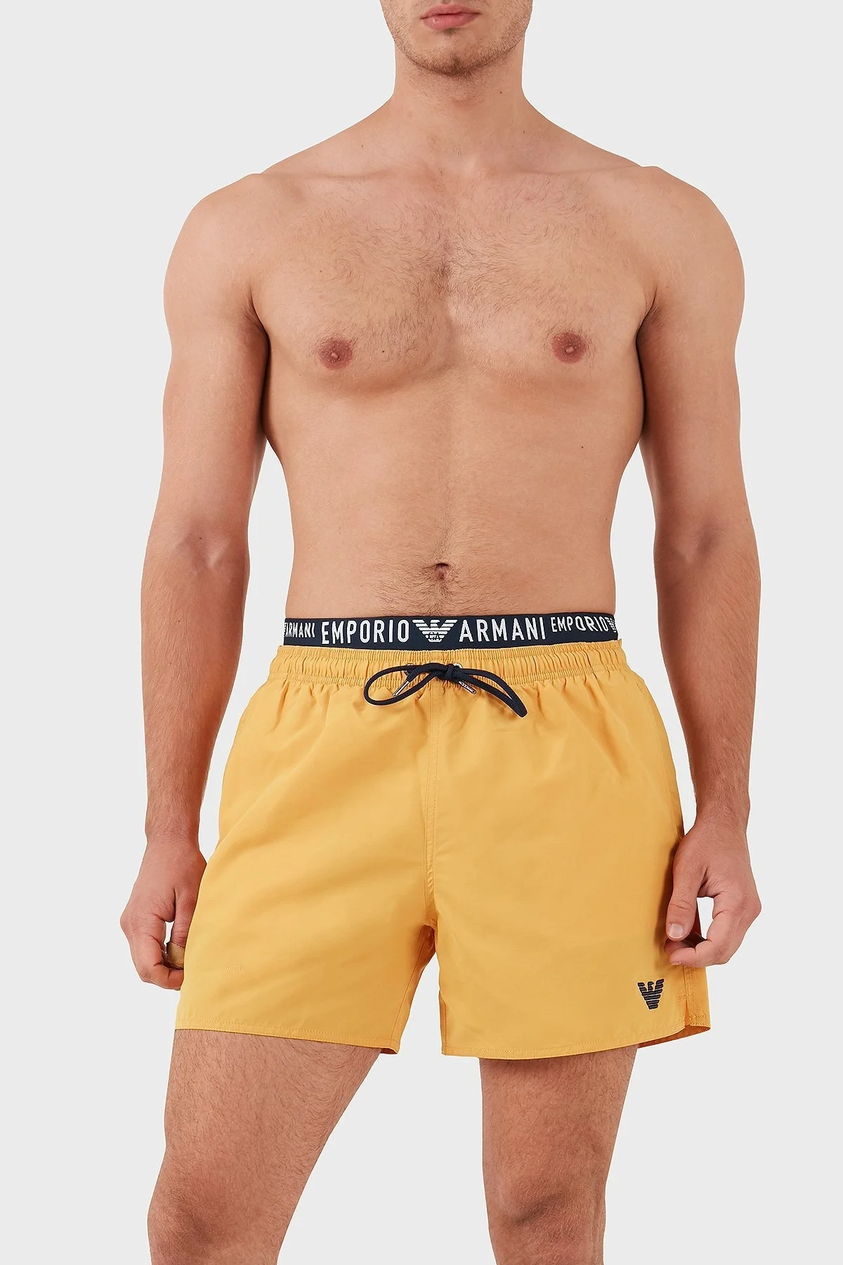Emporio Armani Logo Bantlı Cepli Erkek Mayo Short 211740 4R432 01660 TURUNCU - 3