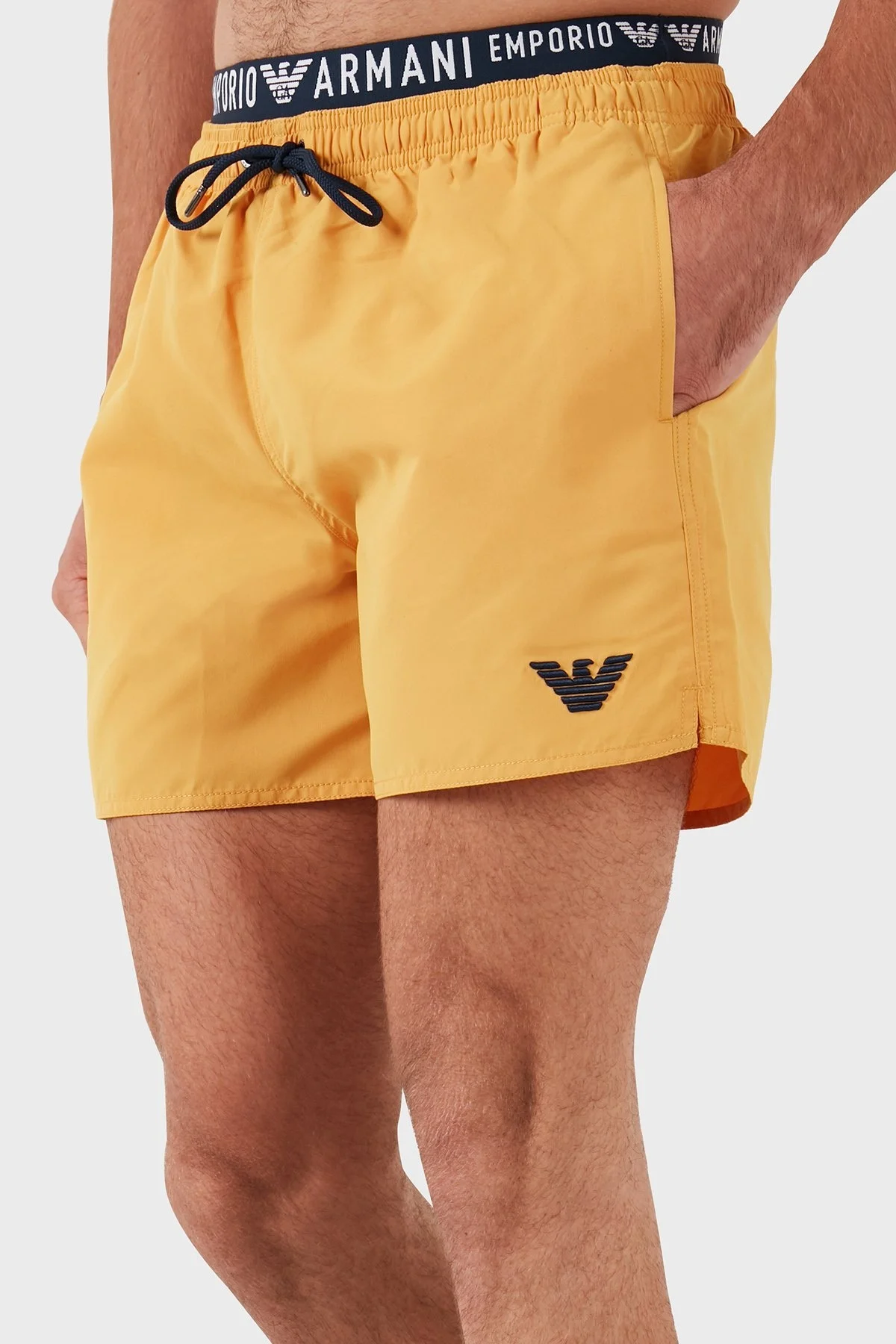 Emporio Armani Logo Bantlı Cepli Erkek Mayo Short 211740 4R432 01660 TURUNCU - 4