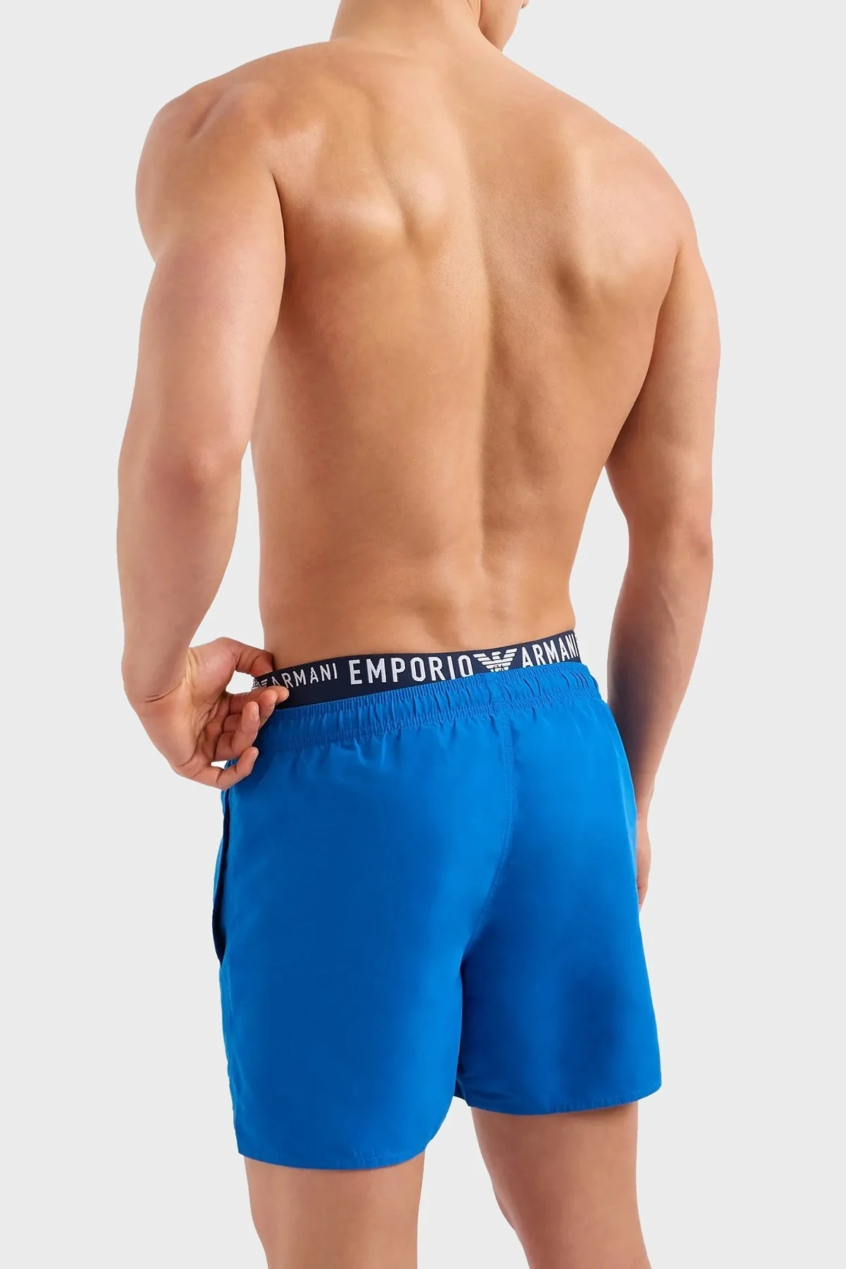 Emporio Armani Logo Bantlı Cepli Erkek Mayo Short 211740 4R432 03233 MAVİ - 6