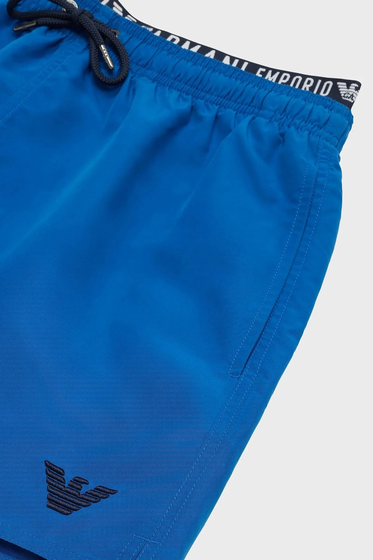 Emporio Armani Logo Bantlı Cepli Erkek Mayo Short 211740 4R432 03233 MAVİ - 8