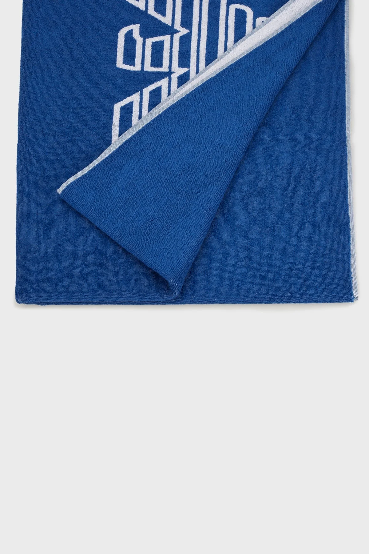 Emporio Armani Logo Baskılı % 100 Pamuk 170 x 102 cm Çift Taraflı Unisex Plaj Havlusu EX000019 AF12331 UB093 SAKS - 3