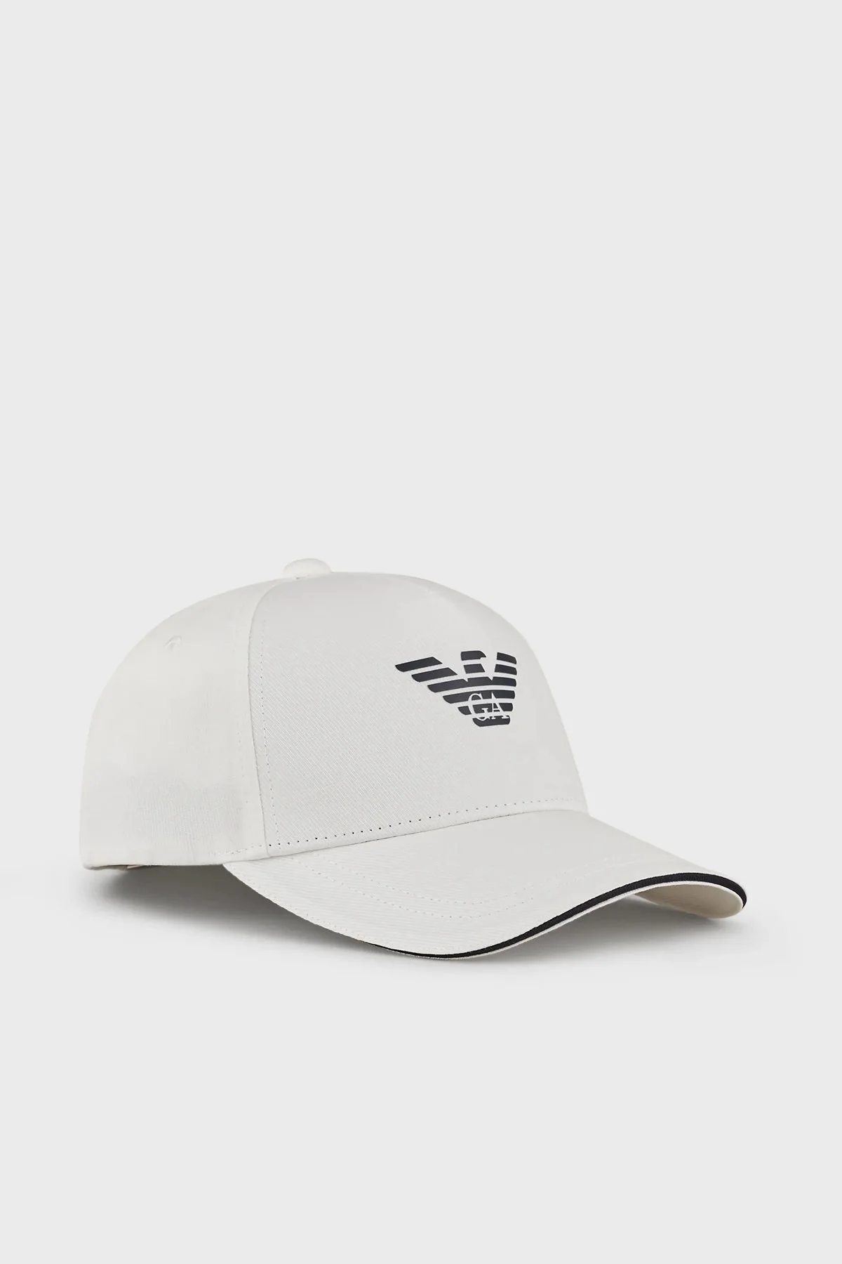 Emporio Armani Logo Baskılı % 100 Pamuk Erkek Şapka 627920 CC990 41510 EKRU - 5