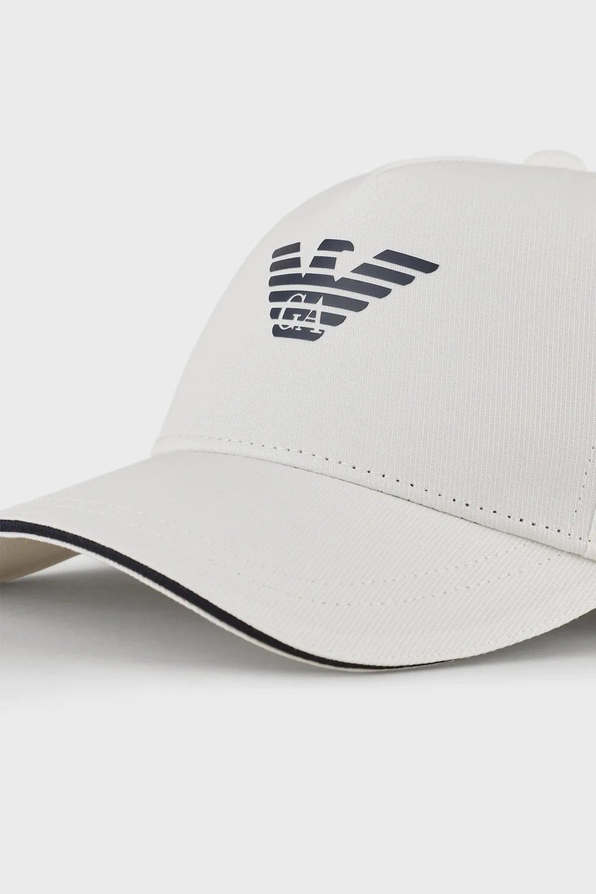 Emporio Armani Logo Baskılı % 100 Pamuk Erkek Şapka 627920 CC990 41510 EKRU - 7