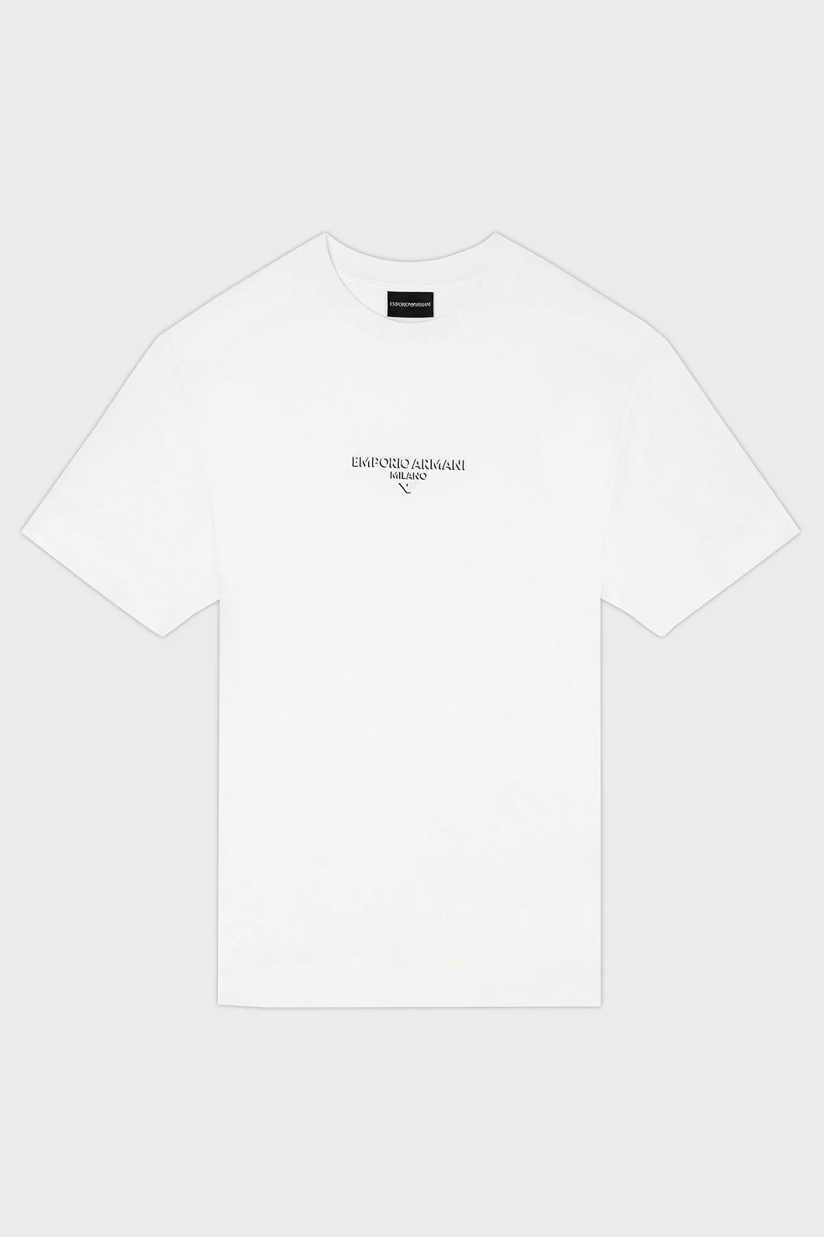 Emporio Armani Logo Baskılı Pamuklu Regular Fit Bisiklet Yaka Erkek T Shirt EM002838 AF10761 U0003 BEYAZ - 5