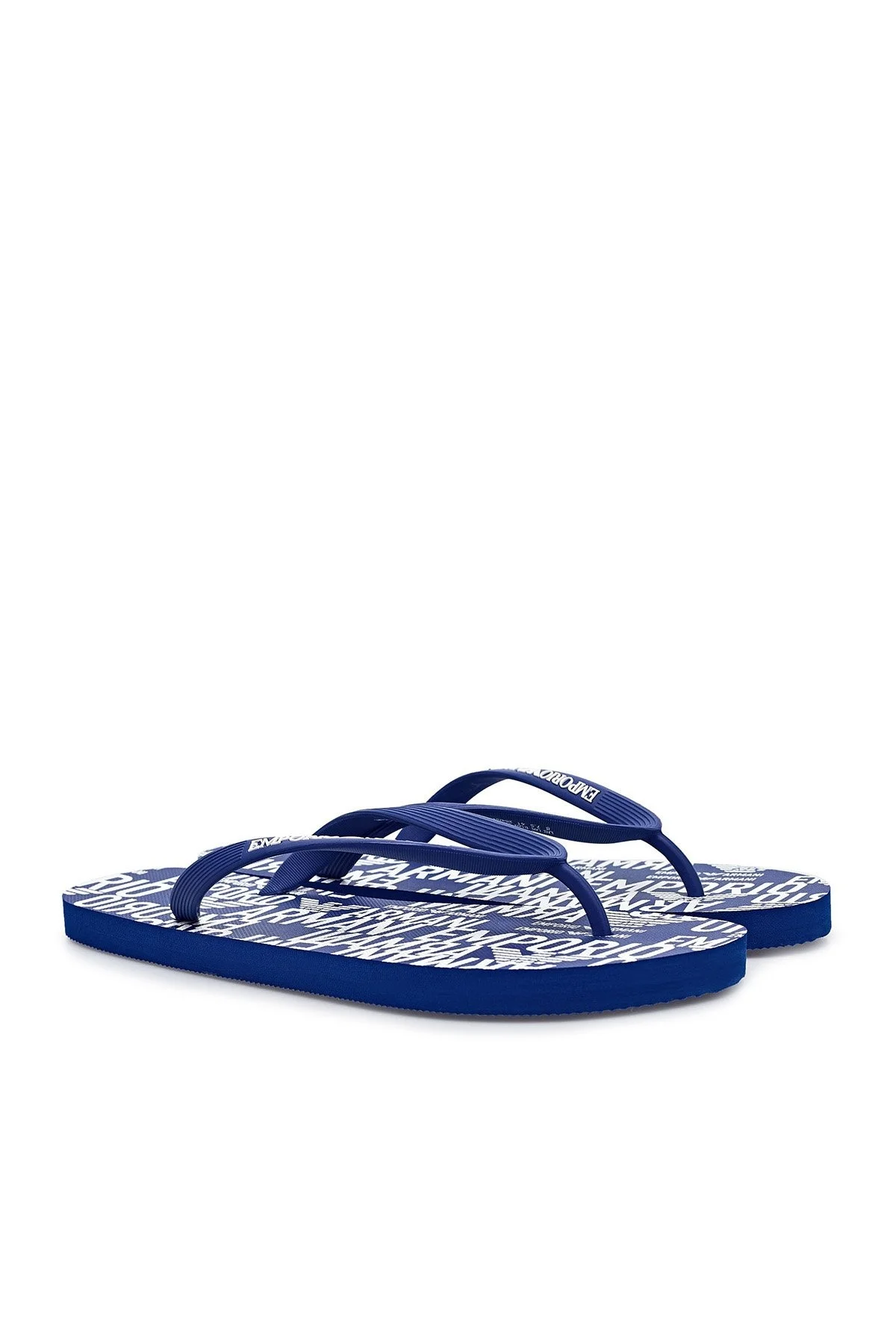 Emporio Armani Logo Baskılı Parmak Arası Erkek Terlik X4QS04 XM763 N605 SAKS - 3