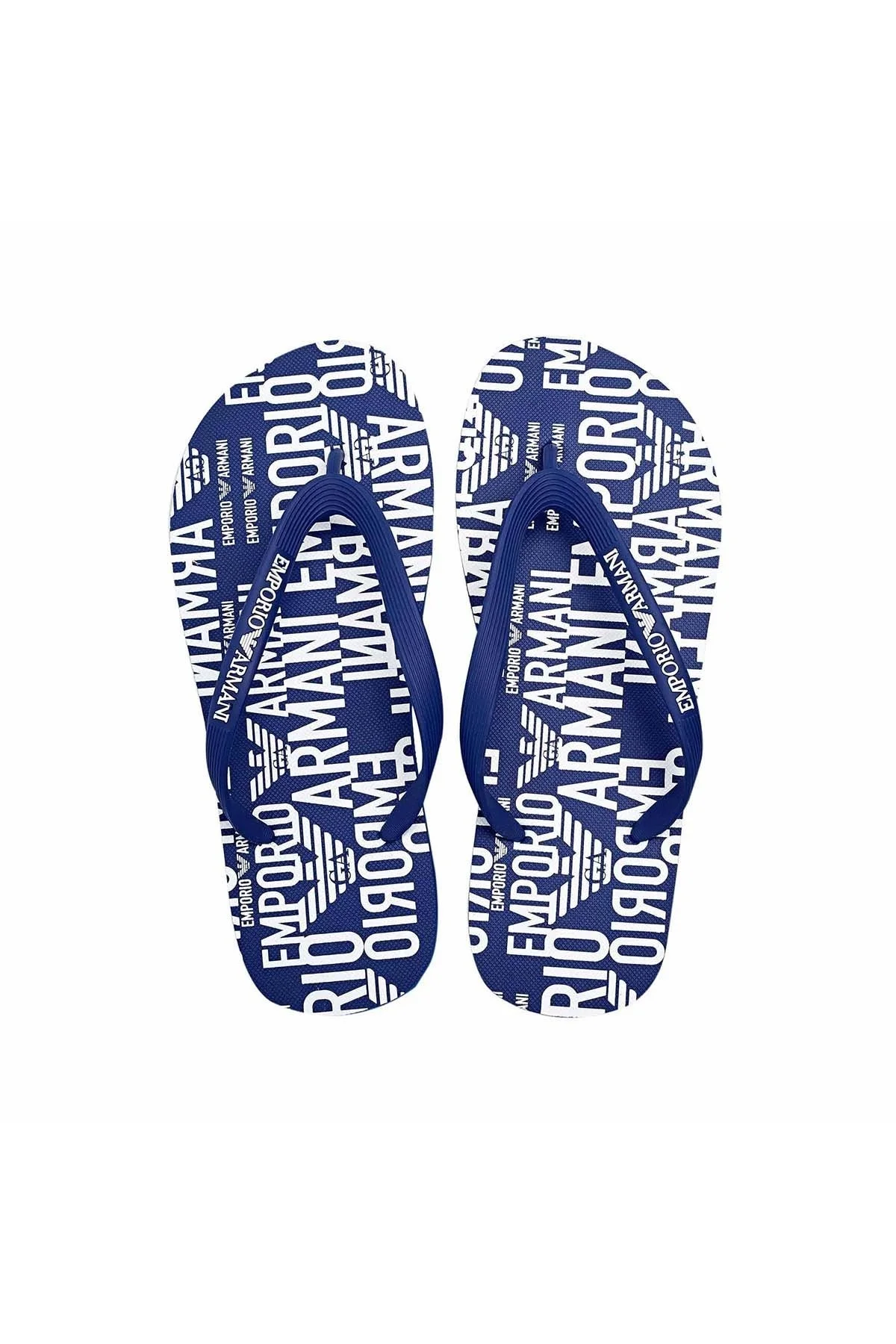 Emporio Armani Logo Baskılı Parmak Arası Erkek Terlik X4QS04 XM763 N605 SAKS - 5