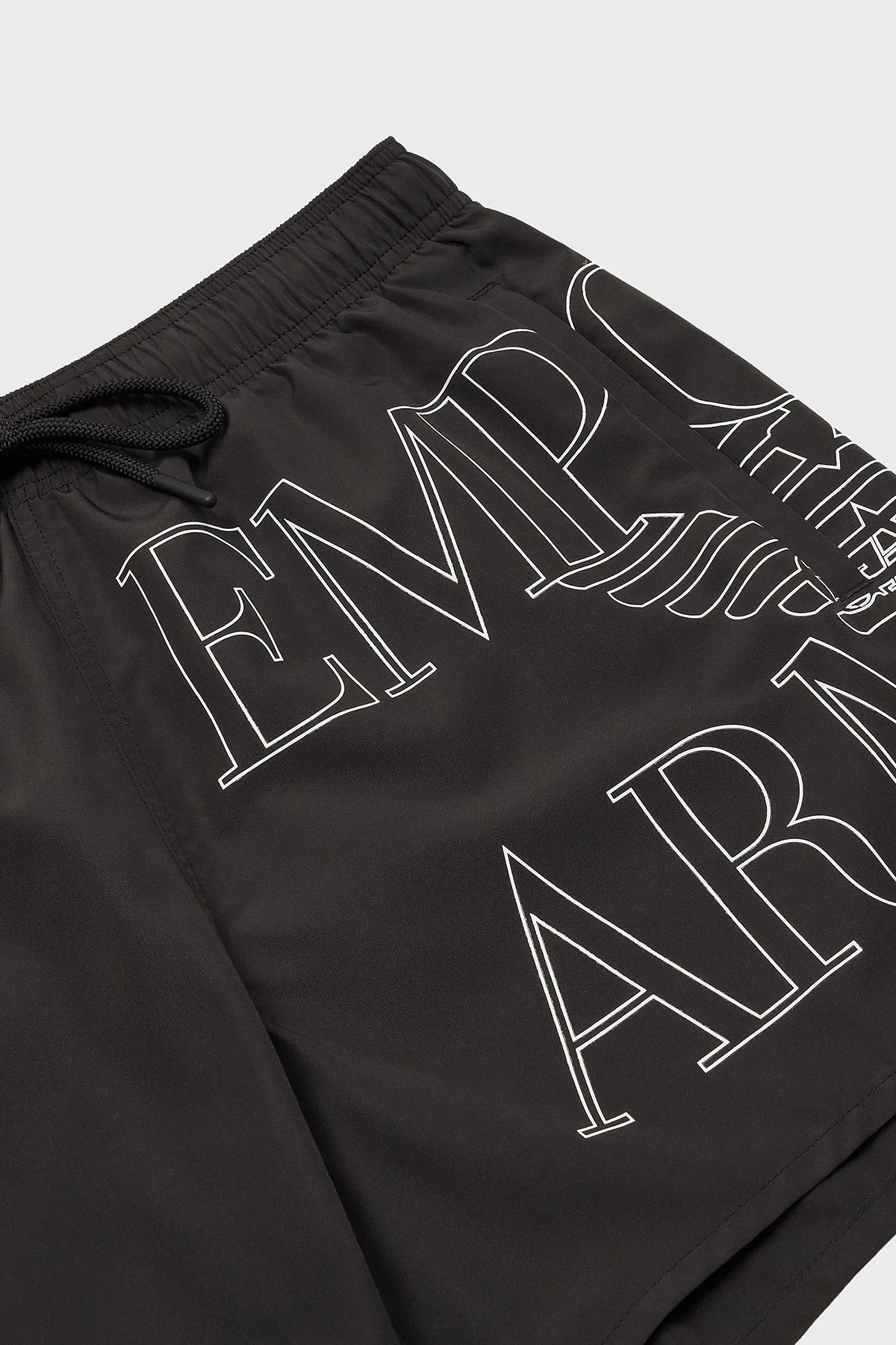 Emporio Armani Logo Baskılı Slim Fit Düşük Bel Erkek Mayo Short EM000583 AF12326 UC001 SİYAH - 7