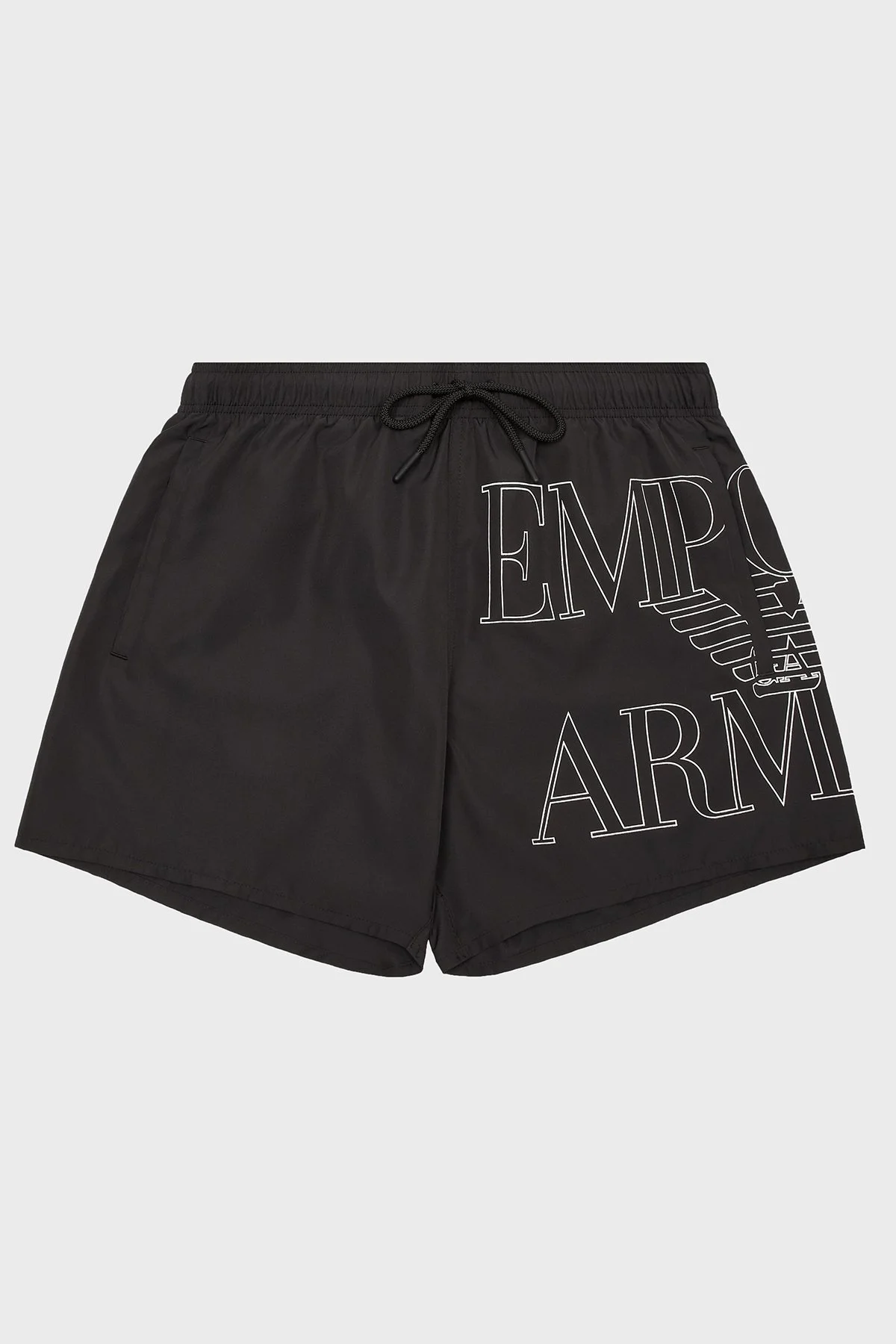 Emporio Armani Logo Baskılı Slim Fit Düşük Bel Erkek Mayo Short EM000583 AF12326 UC001 SİYAH - 8