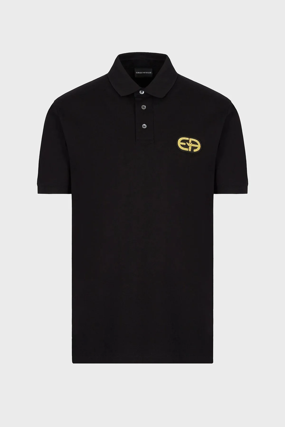 Emporio Armani Logo Baskılı Slim Fit Pamuklu Erkek Polo T Shirt 6L1FB9 1JTKZ 0999 SİYAH - 4