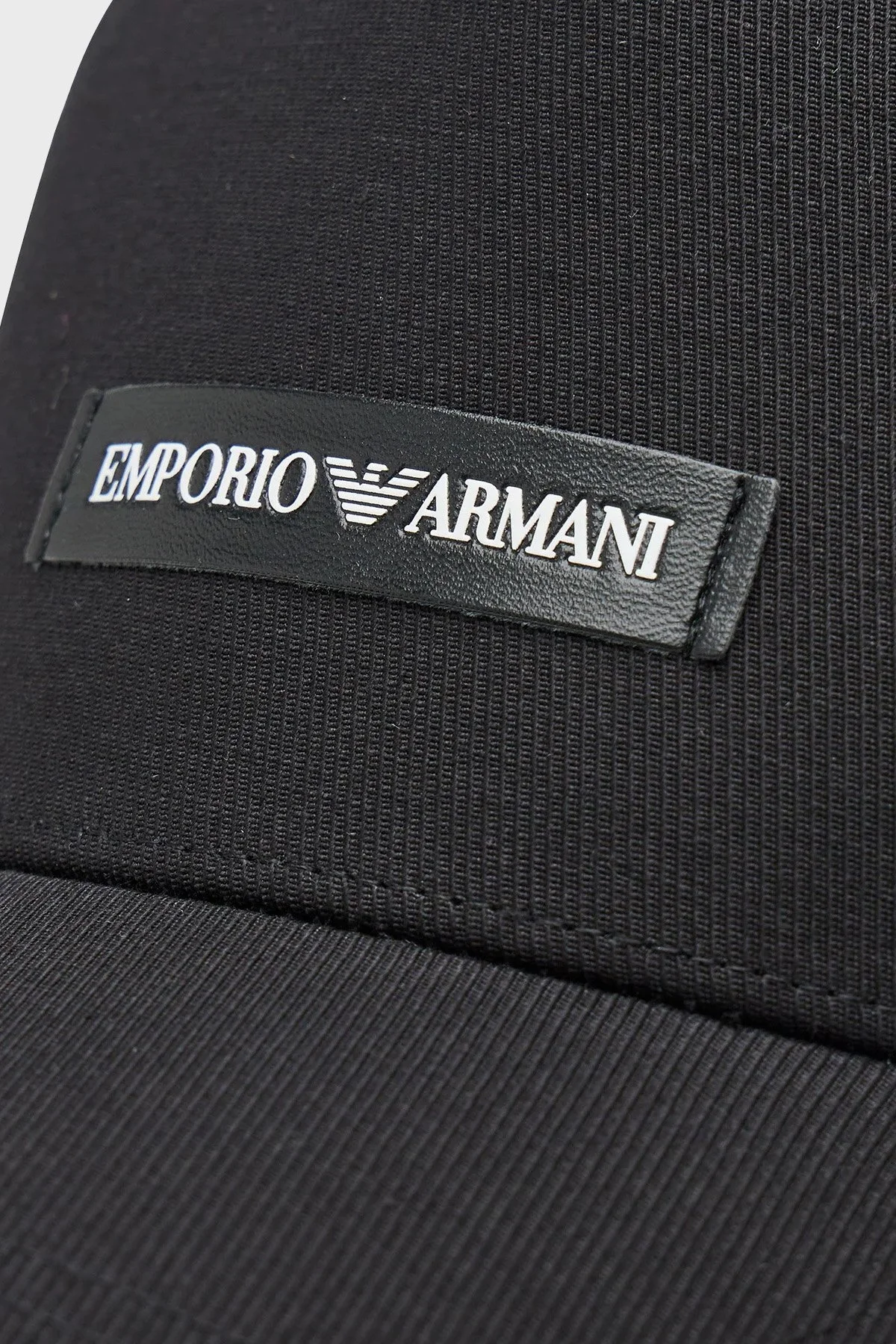Emporio Armani Logo Detaylı % 100 Pamuk Erkek Şapka 627921 CC991 00020 SİYAH - 3