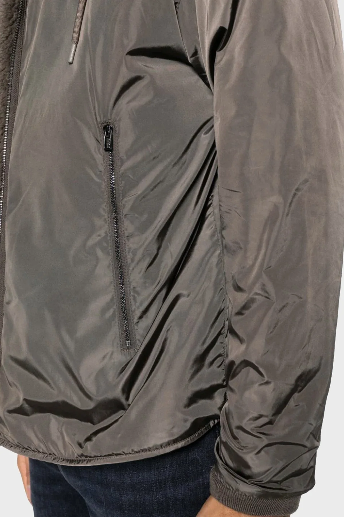 Emporio Armani Çift Taraflı Femuarlı Yumuşak Dokulu Yün Karışımlı Erkek Ceket 6R1MG8 1JOAZ 0440 SÜTLÜ KAHVE - 5