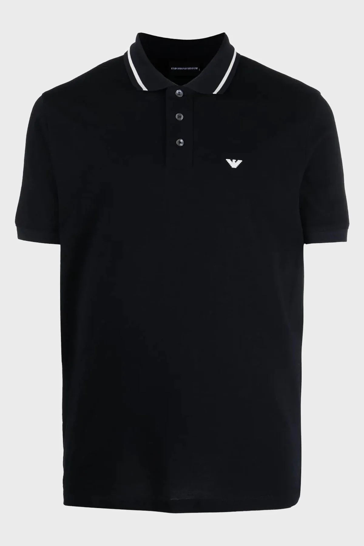 Emporio Armani Logolu % 100 Pamuk Erkek Polo T Shirt 6L1FD2 1JTKZ 0051 SİYAH - 5