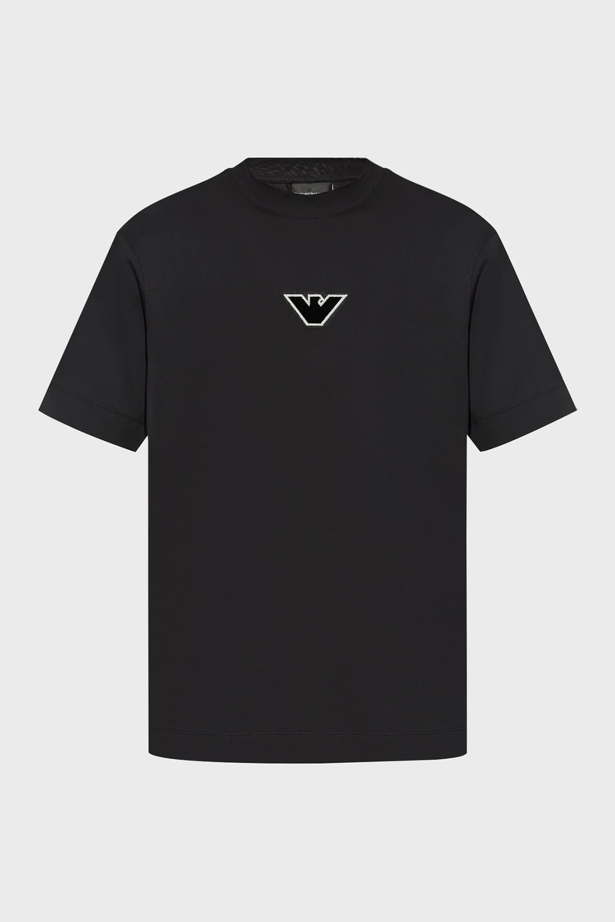 Emporio Armani Logolu % 100 Pamuk Regular Fit Bisiklet Yaka Erkek T Shirt 6D1TD7 1JOCZ 0037 SİYAH - 9