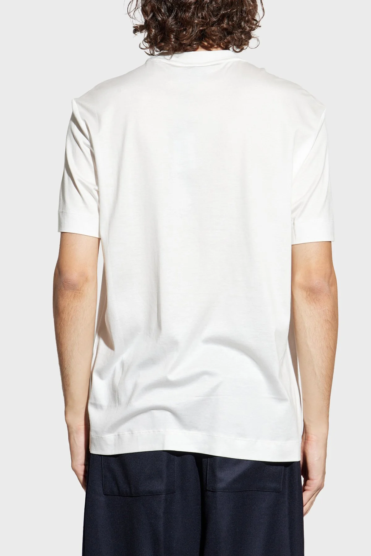 Emporio Armani Logolu Pamuklu Regular Fit Bisiklet Yaka Erkek T Shirt EM002959 AF18312 U0003 BEYAZ - 8