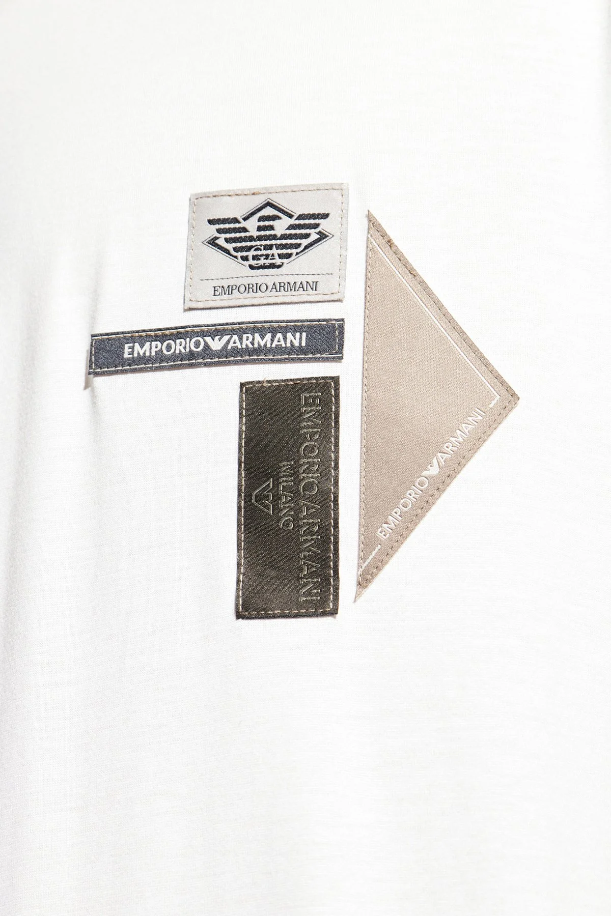 Emporio Armani Logolu Pamuklu Regular Fit Bisiklet Yaka Erkek T Shirt EM002959 AF18312 U0003 BEYAZ - 9