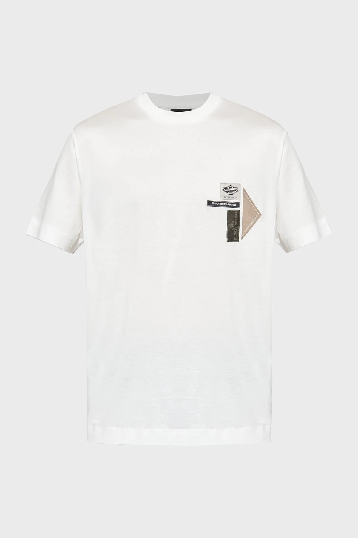 Emporio Armani Logolu Pamuklu Regular Fit Bisiklet Yaka Erkek T Shirt EM002959 AF18312 U0003 BEYAZ - 10