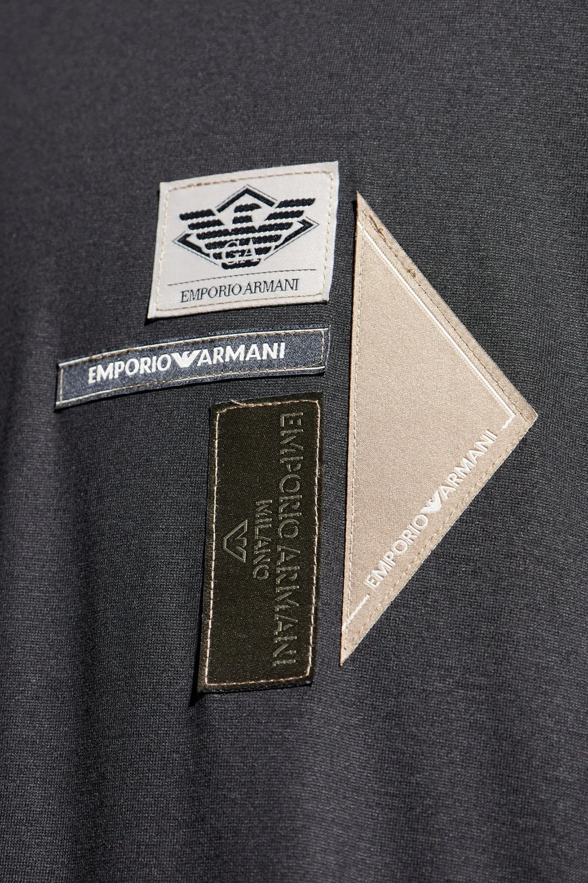 Emporio Armani Logolu % 100 Pamuk Regular Fit Bisiklet Yaka Erkek T Shirt EM002959 AF18312 UC001 SİYAH - 4