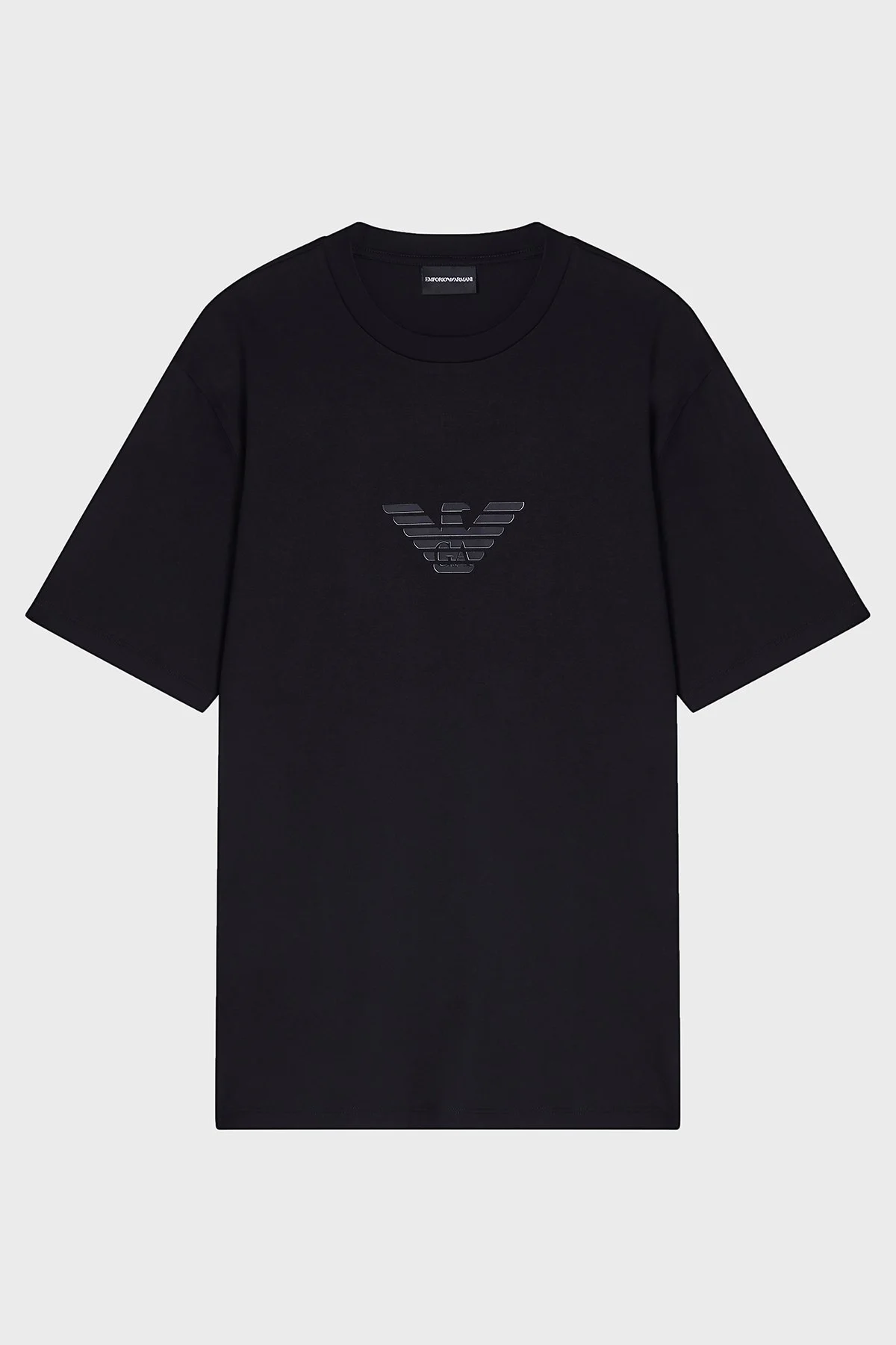 Emporio Armani Logolu % 100 Pamuk Regular Fit Bisiklet Yaka Erkek T Shirt EM004583 AF13669 MC539 SİYAH - 5