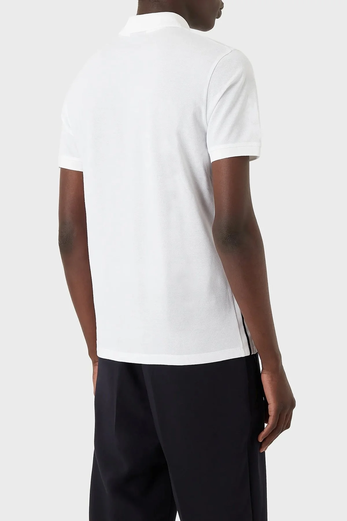 Emporio Armani Logolu % 100 Pamuk Regular Fit Erkek Polo T Shirt 6L1FD2 1JTKZ 0100 BEYAZ - 2