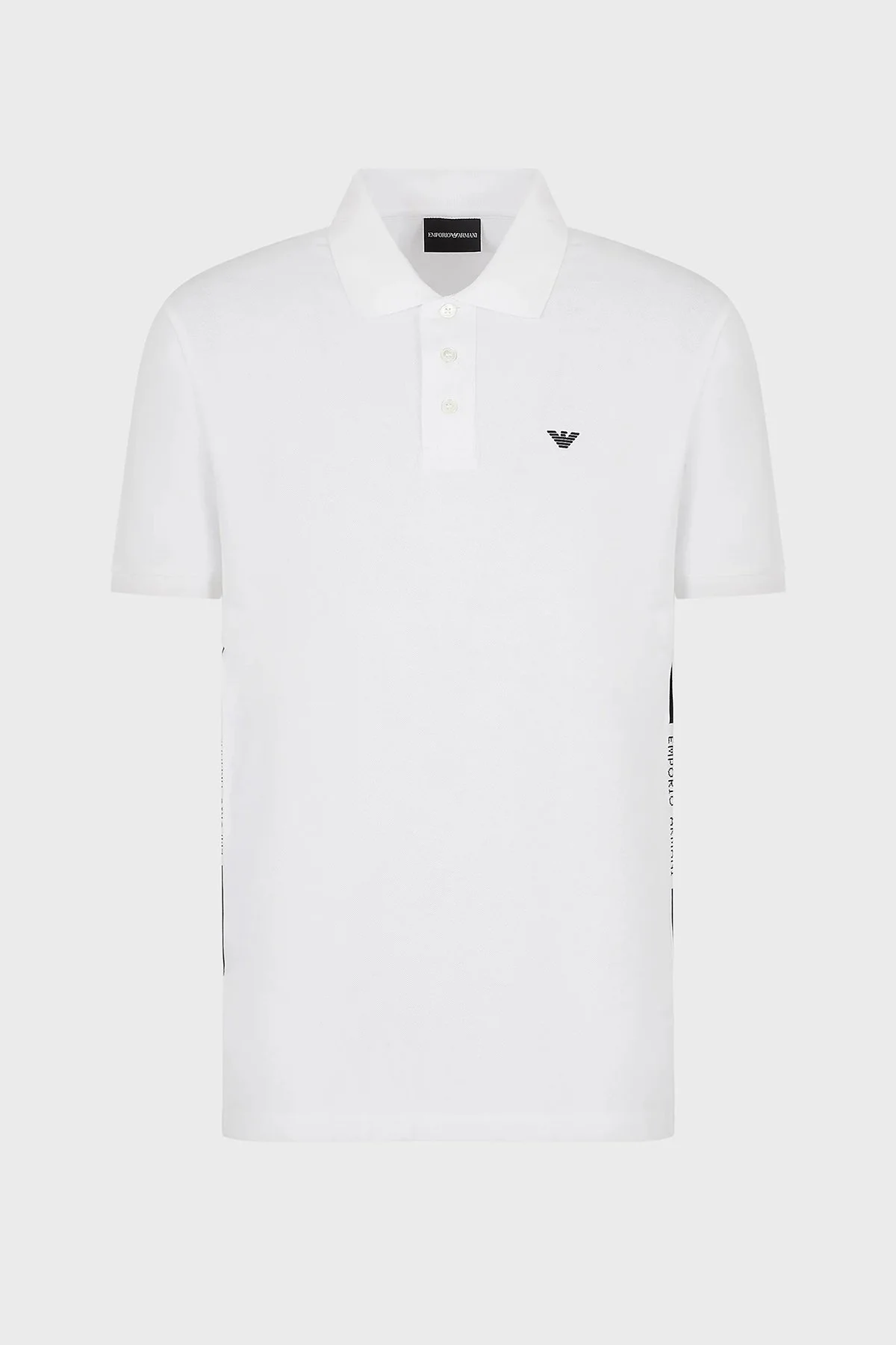 Emporio Armani Logolu % 100 Pamuk Regular Fit Erkek Polo T Shirt 6L1FD2 1JTKZ 0100 BEYAZ - 4
