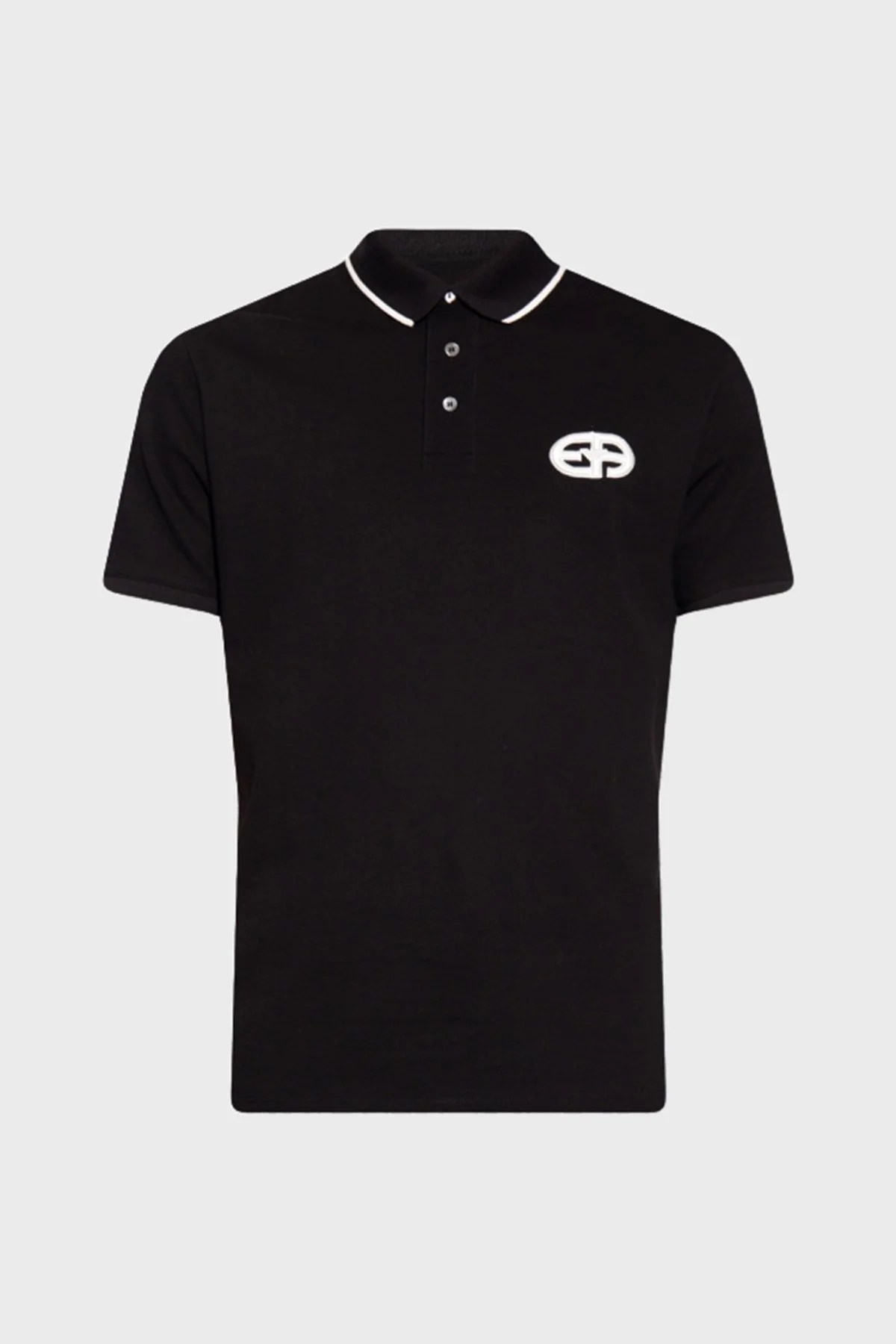 Emporio Armani Logolu % 100 Pamuk Regular Fit Erkek Polo T Shirt 6L1FA5 1JTKZ 0999 SİYAH - 4