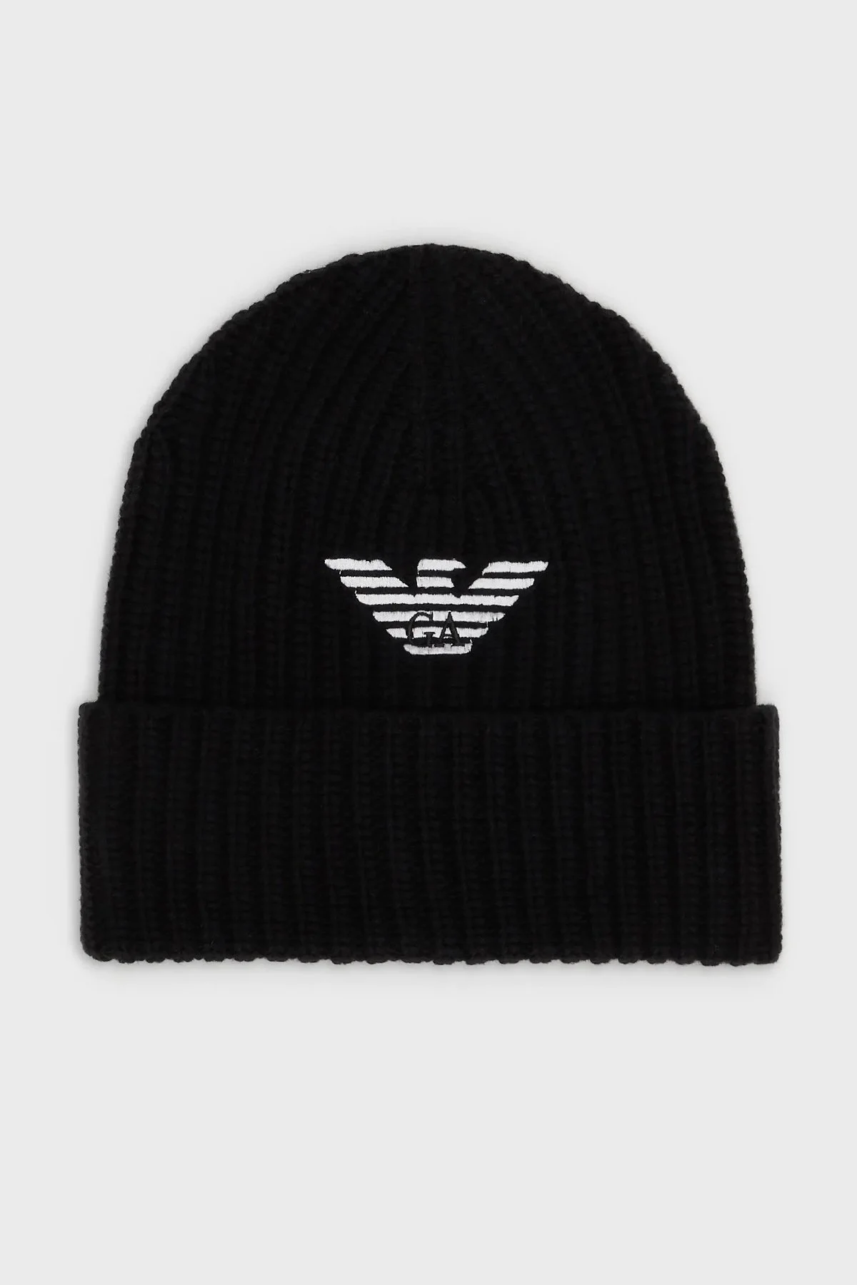 Emporio Armani Logolu % 100 Yün Erkek Bere 627676 2F556 00020 SİYAH - 1