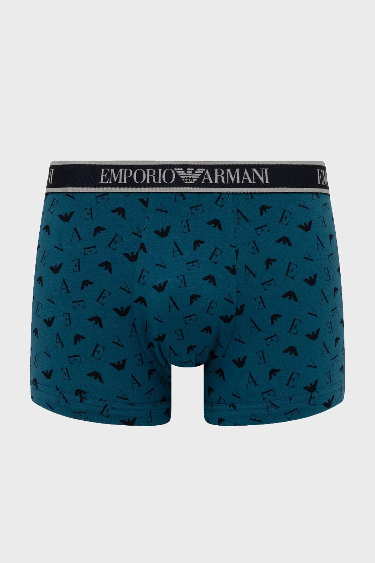 Emporio Armani Logolu 3 Pack Erkek Boxer EM000259 AF25019 MB676 Lacivert-petrol-lacivert - 3