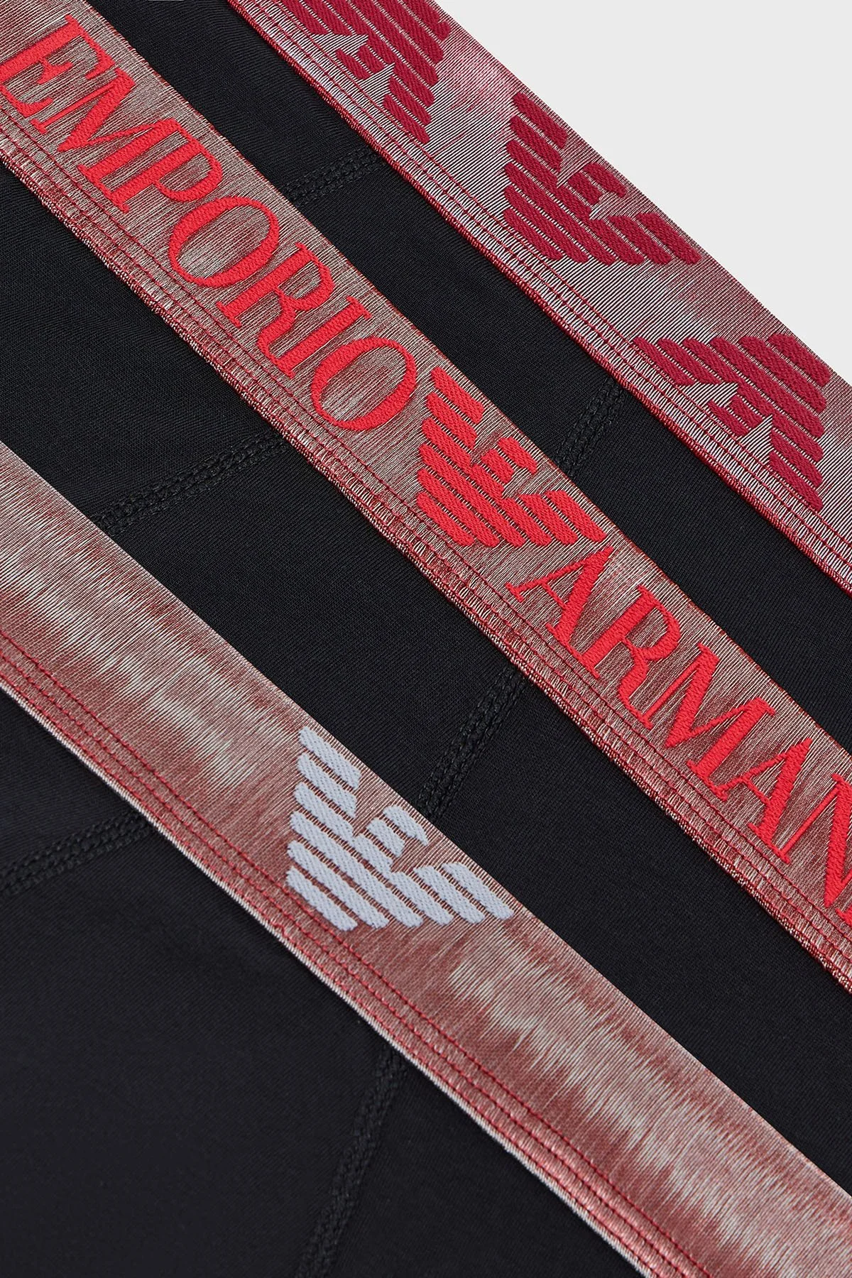 Emporio Armani Logolu 3 Pack Erkek Boxer EM000259 AF25020 MC061 Siyah - 4