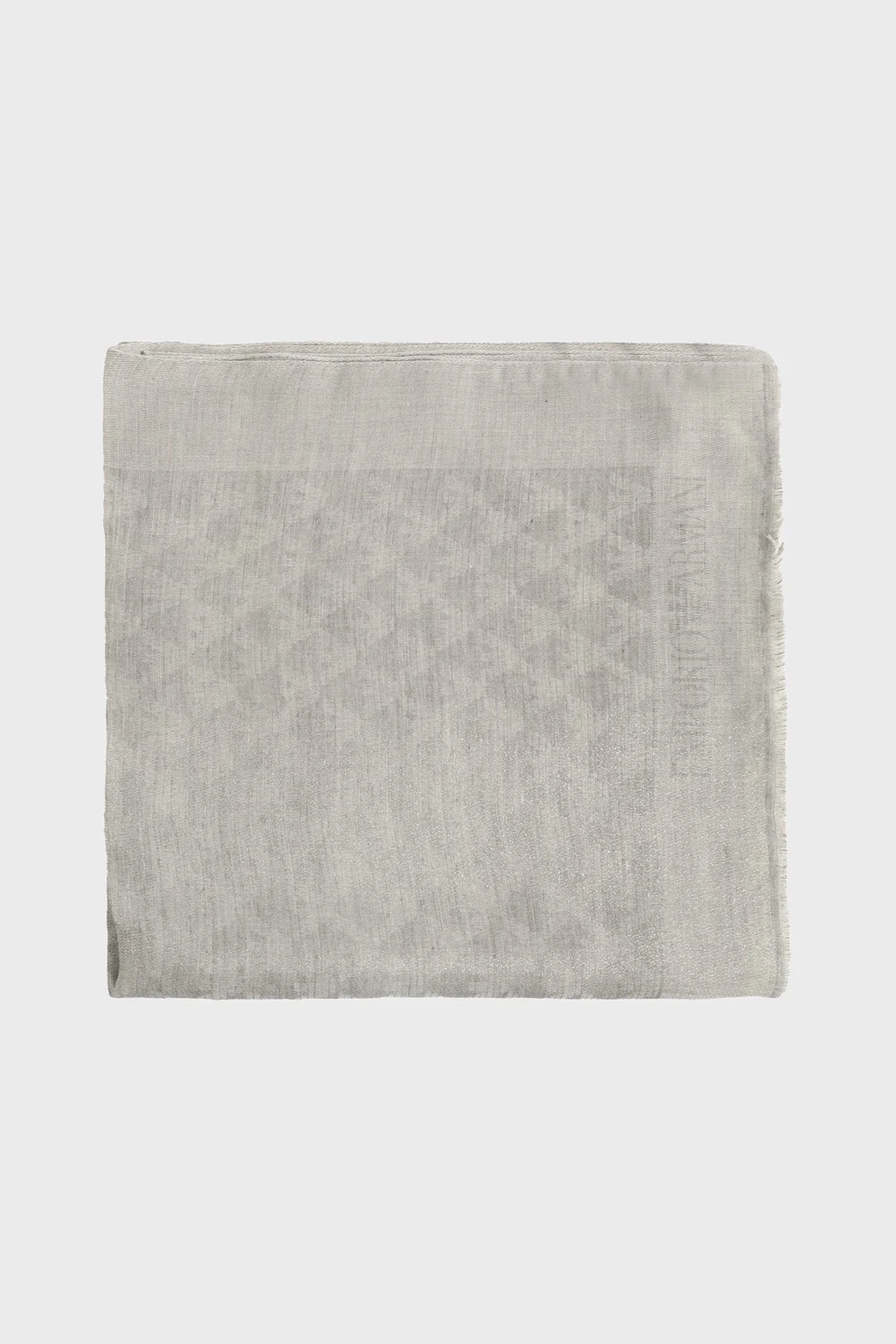 Emporio Armani Logolu 72 x 181 cm Kadın Şal EW004587 AF25423 F8248 GRİ - 1