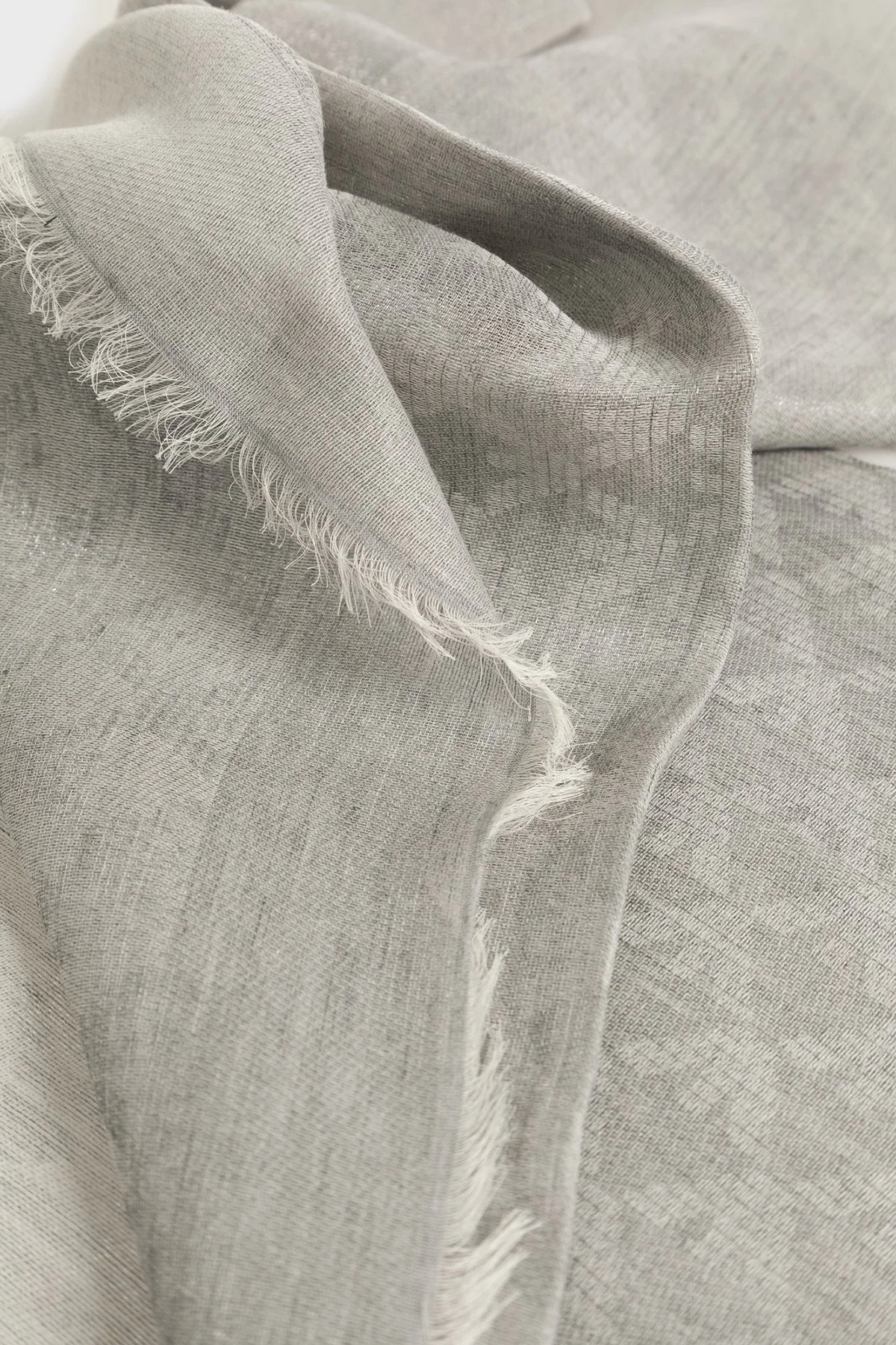 Emporio Armani Logolu 72 x 181 cm Kadın Şal EW004587 AF25423 F8248 GRİ - 3