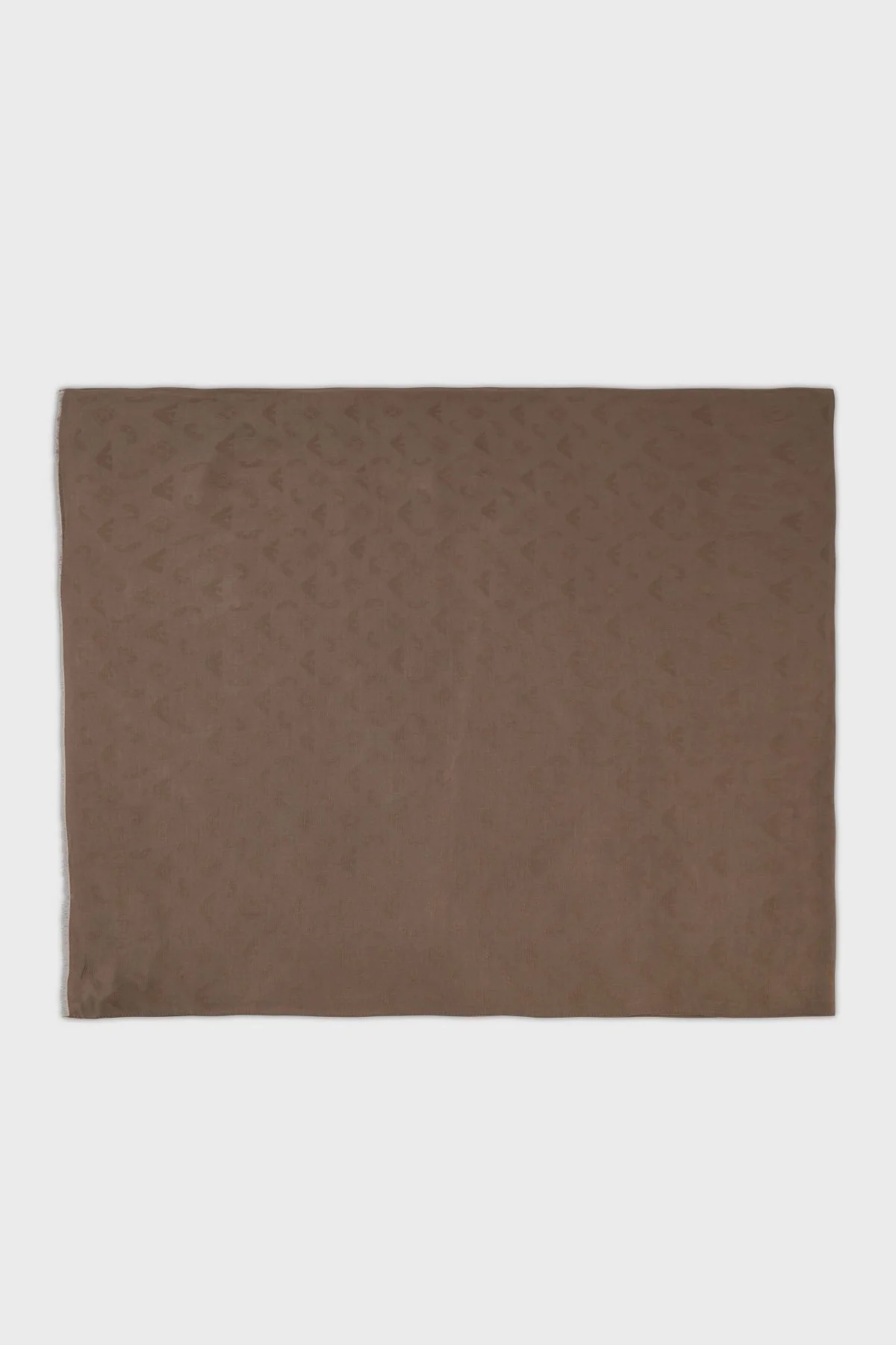 Emporio Armani Logolu 80x180 cm Modal Karışımlı Soft Unisex Şal 625260 3F363 00054 HAKİ - 1