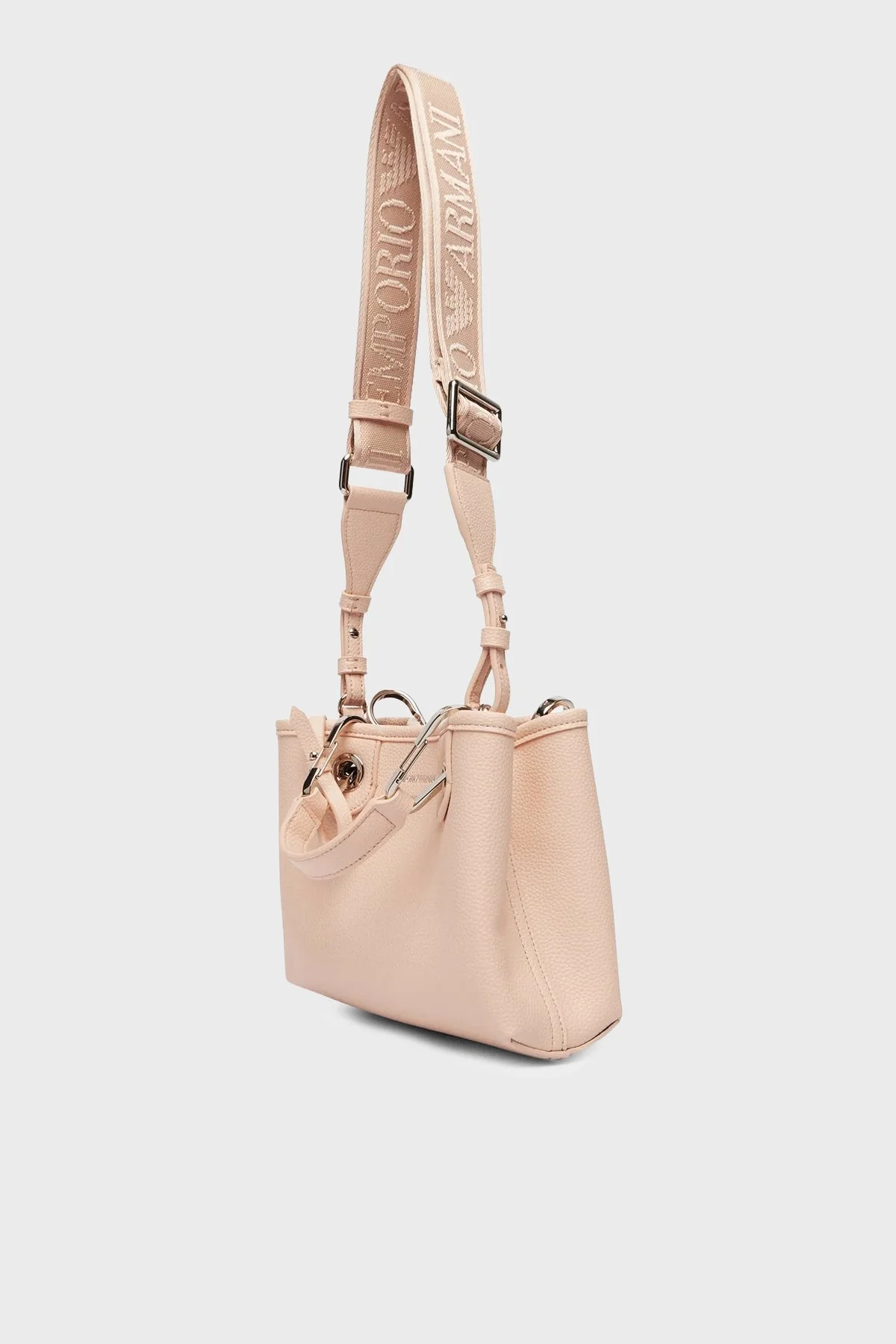 Emporio Armani Logolu Ayarlabilir ve Çıkarılabilir Askılı Bayan Çanta EW000382 AF12036 M1332 PUDRA - 4