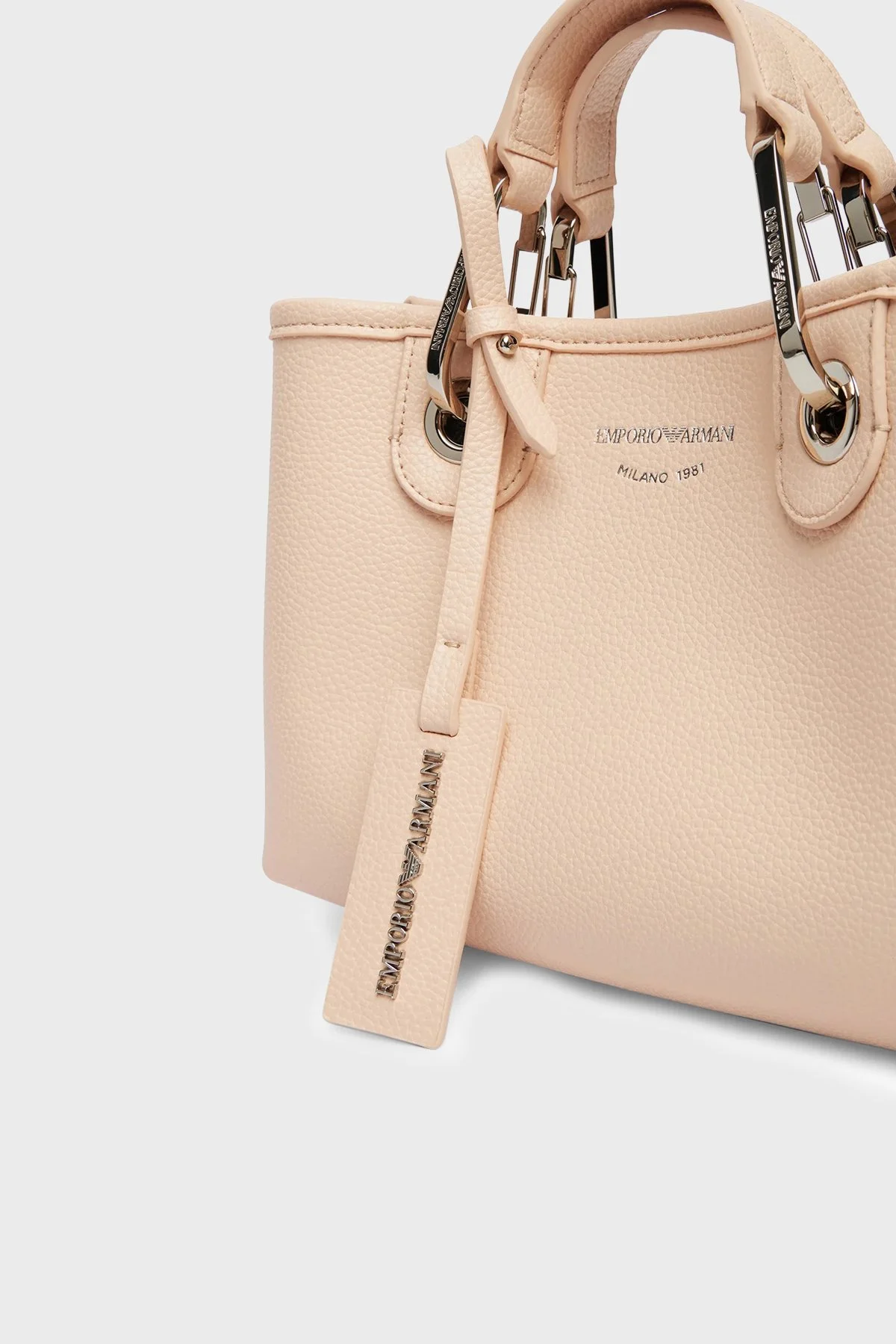 Emporio Armani Logolu Ayarlabilir ve Çıkarılabilir Askılı Bayan Çanta EW000382 AF12036 M1332 PUDRA - 5