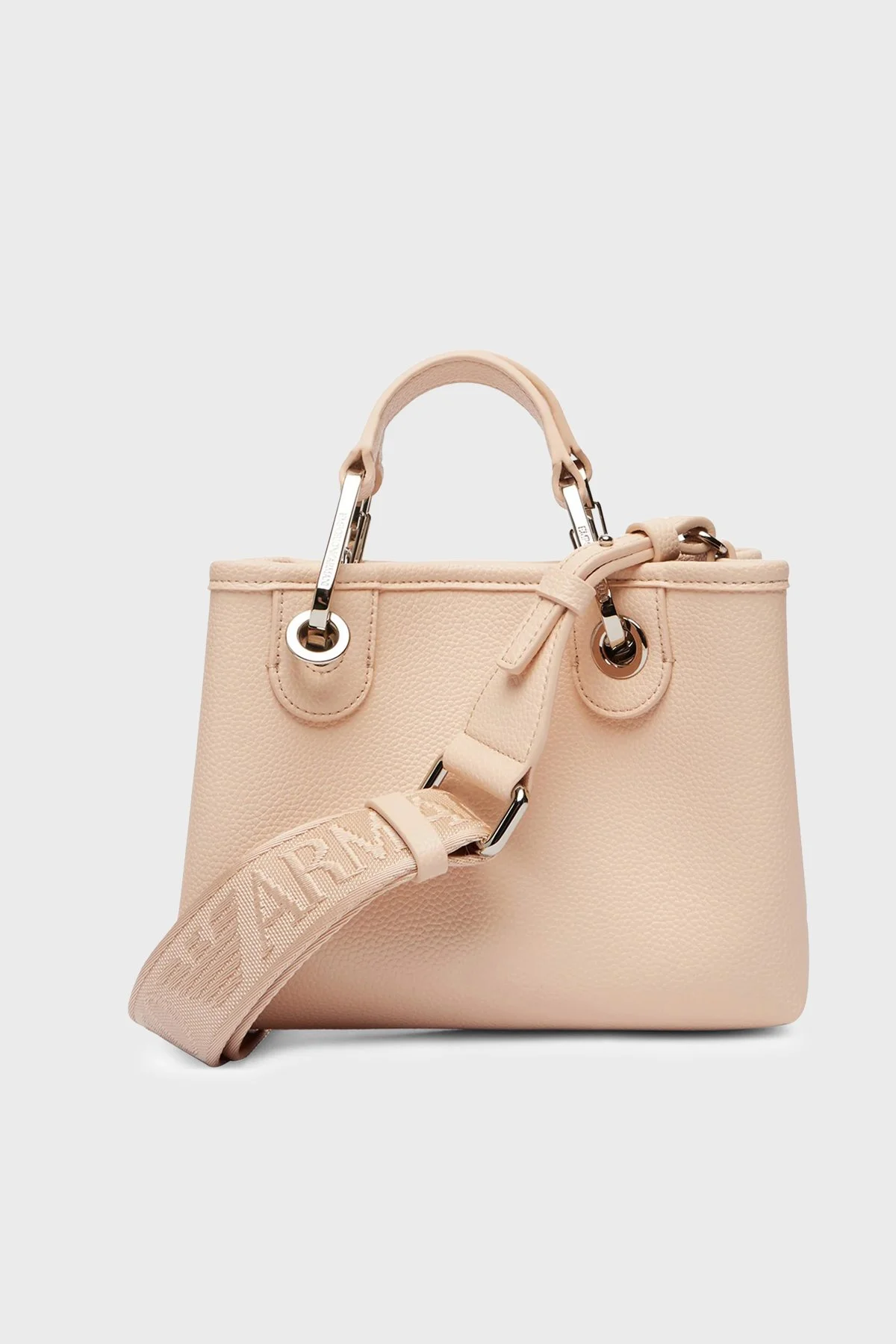 Emporio Armani Logolu Ayarlabilir ve Çıkarılabilir Askılı Kadın Çanta EW000382 AF12036 M1332 PUDRA - 3