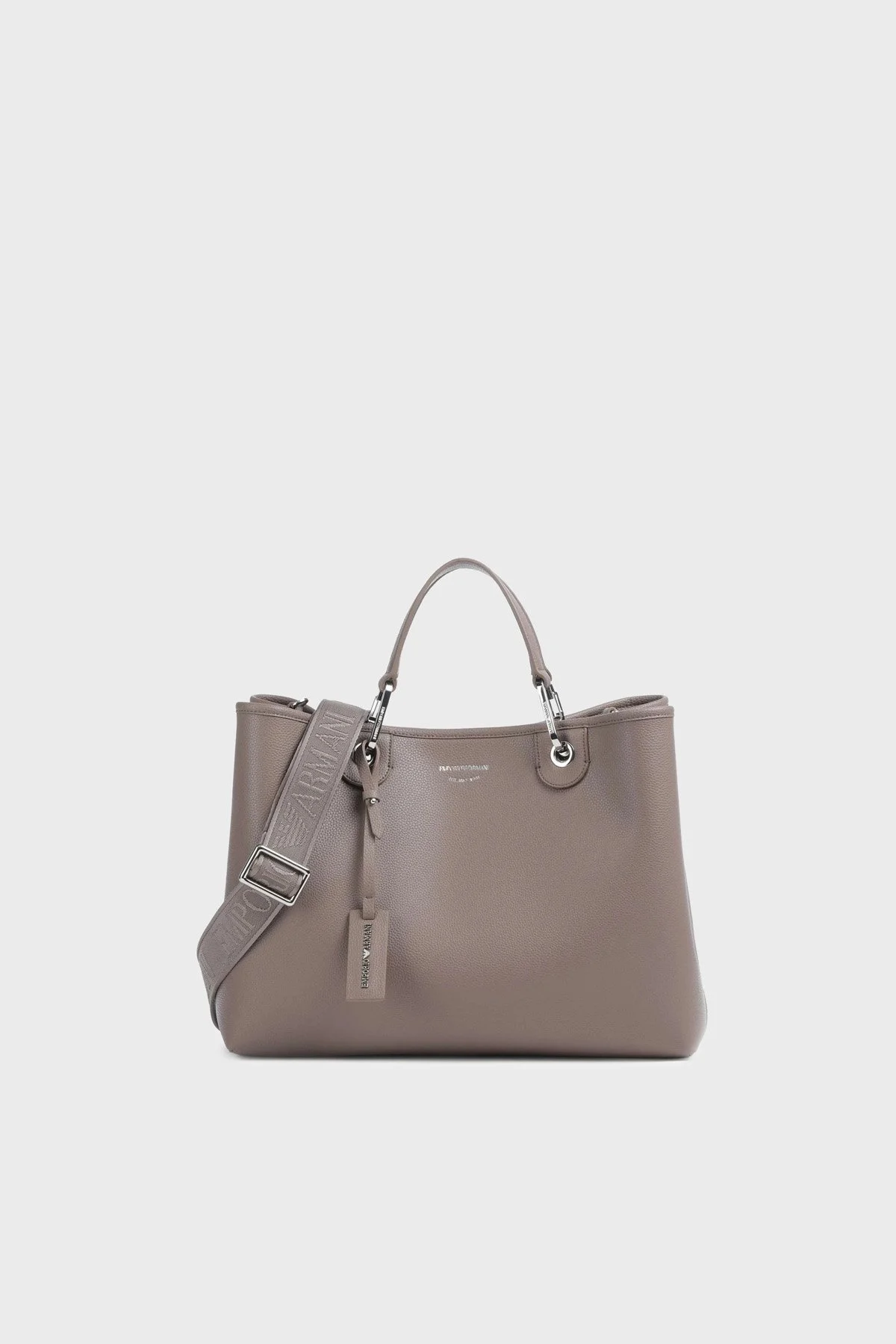 Emporio Armani Logolu Ayarlanabilir Askılı Kadın Çanta EW000360 AF12036 M1057 BEJ - 1