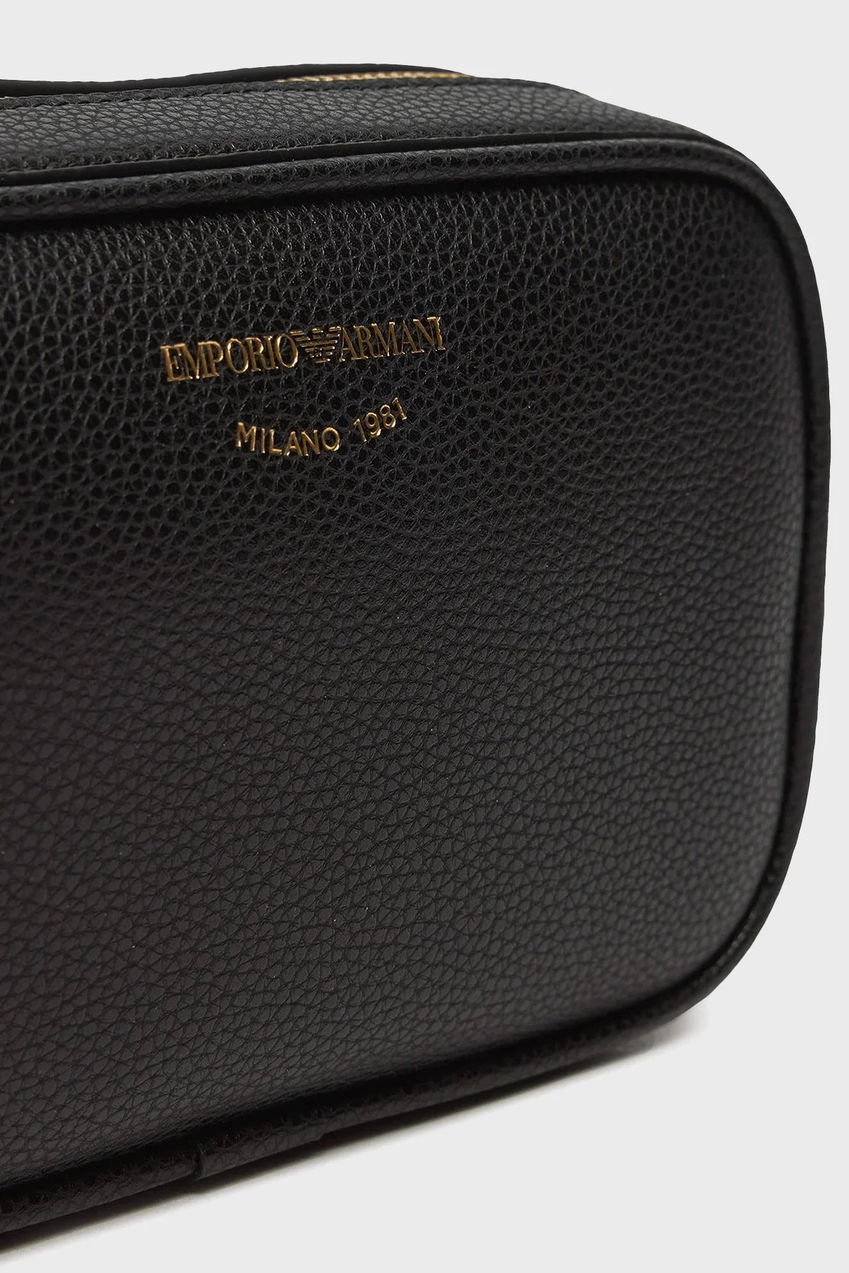 Emporio Armani Logolu Ayarlanabilir Askılı Kadın Çanta EW000537 AF12103 MC032 SİYAH-GÜMÜŞ - 5