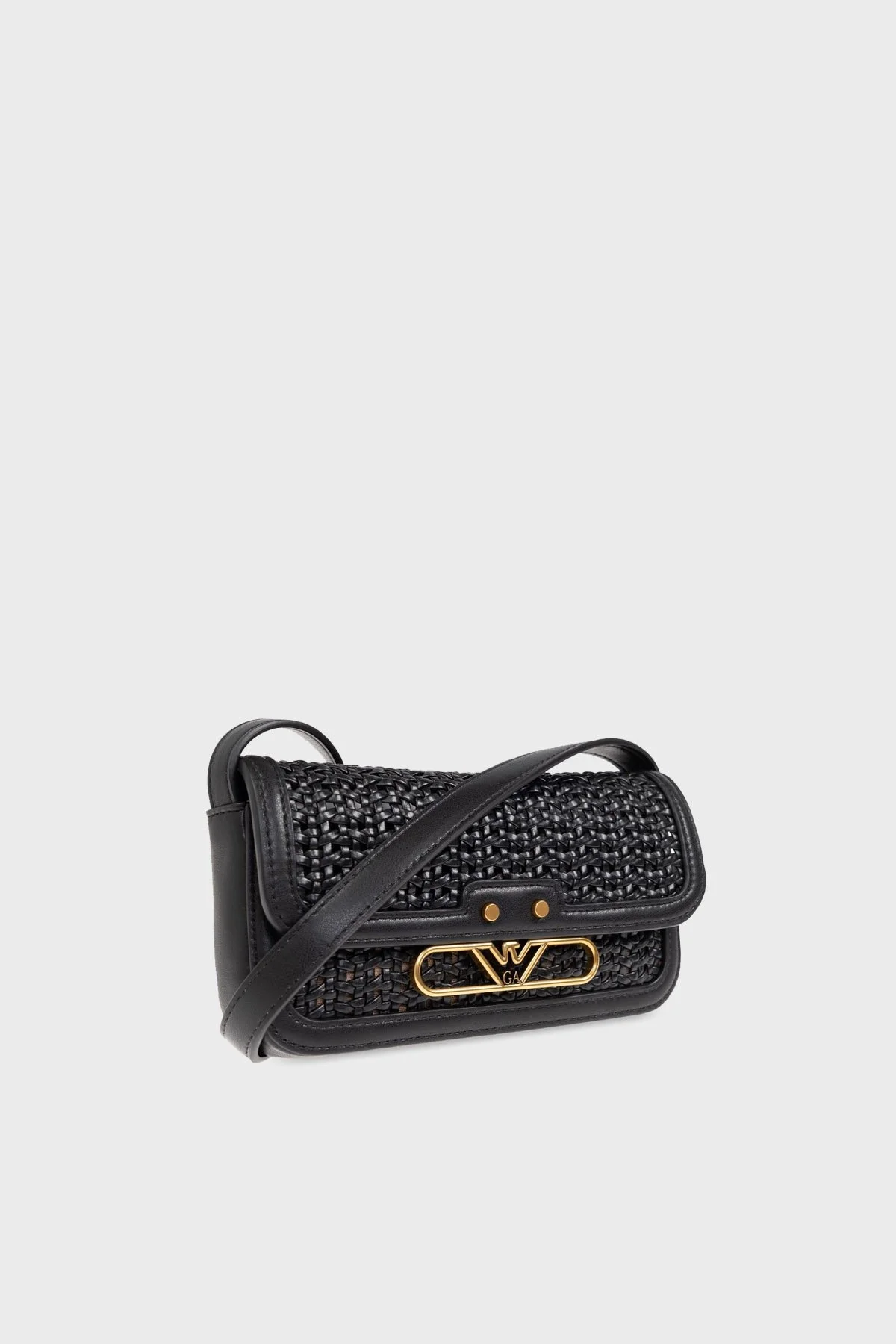 Emporio Armani Logolu Ayarlanabilir Askılı Bayan Telefon Çantası EW001212 AF15873 UC001 SİYAH - 10